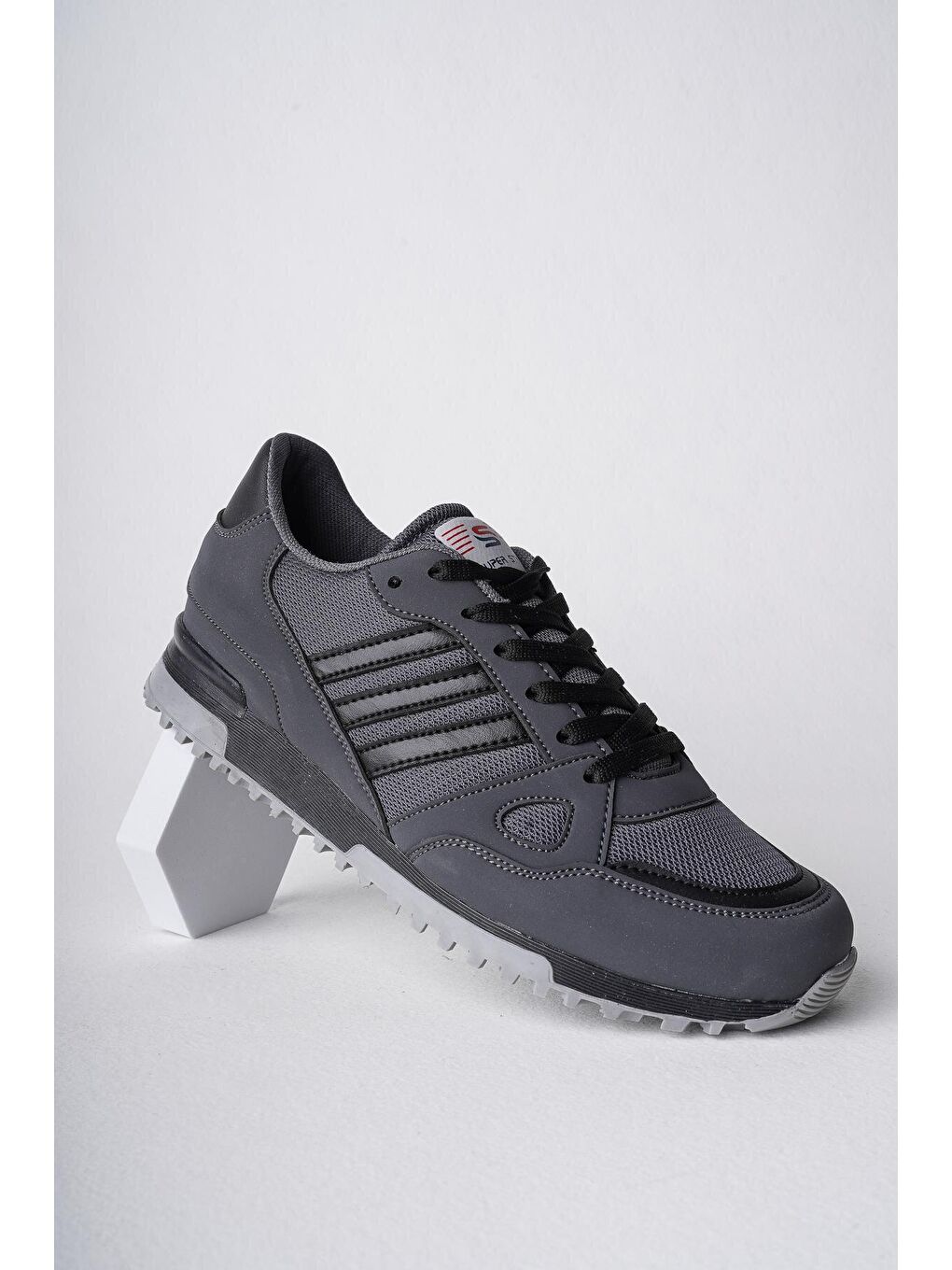 Gri Zero Unisex Ortopedik Günlük  Yürüyüş Koşu Sneaker Spor Ayakkabı-4