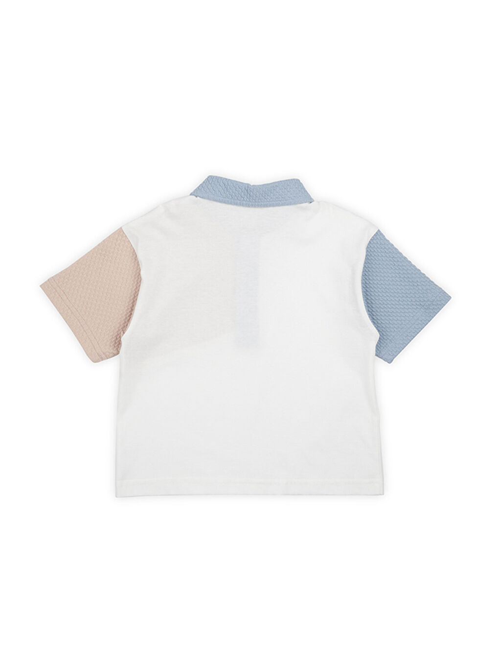 Erkek Çocuk Blok Renkli T-Shirt Mavi-2