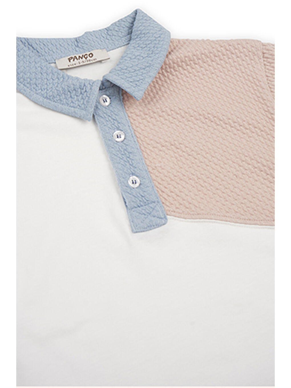 Erkek Çocuk Blok Renkli T-Shirt Mavi-4