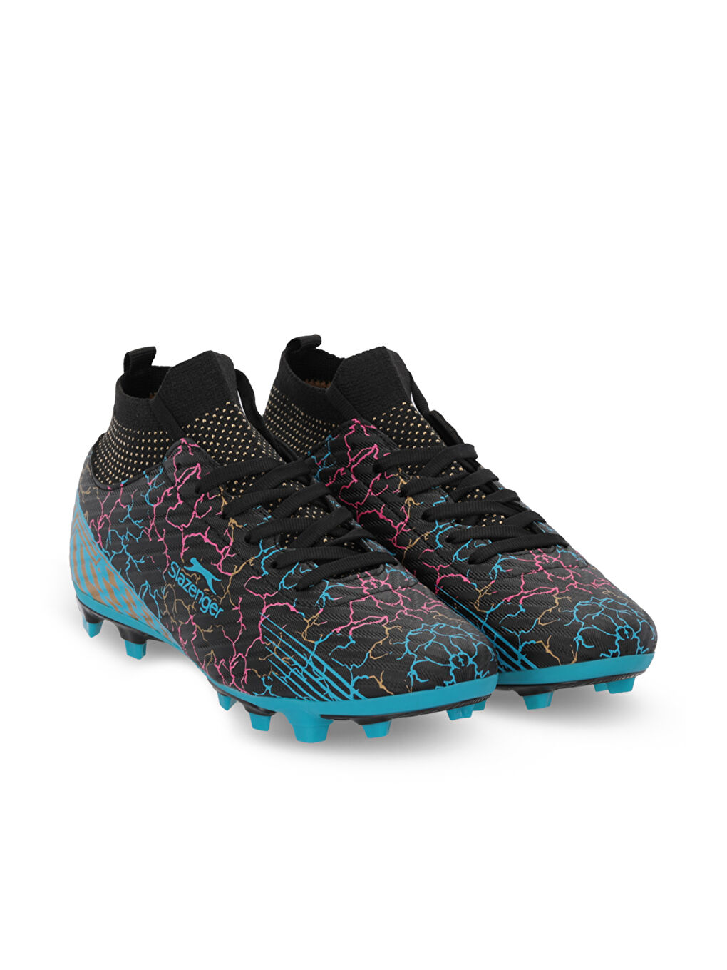 CORNER Erkek Halı Saha Siyah Futbol Ayakkabısı-1