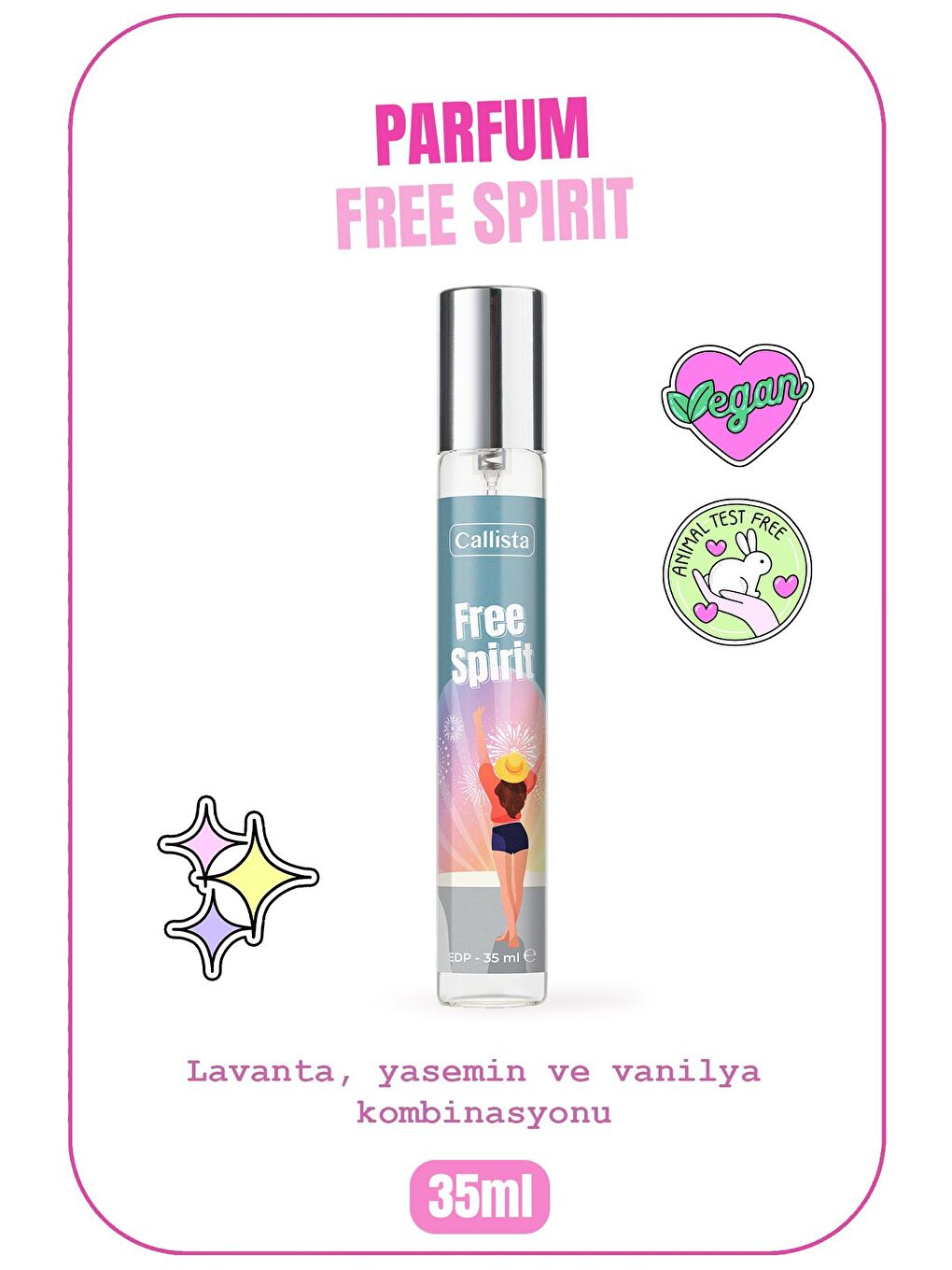 Callista Renksiz Free Spirit EDP 35 ml Kadın Parfüm