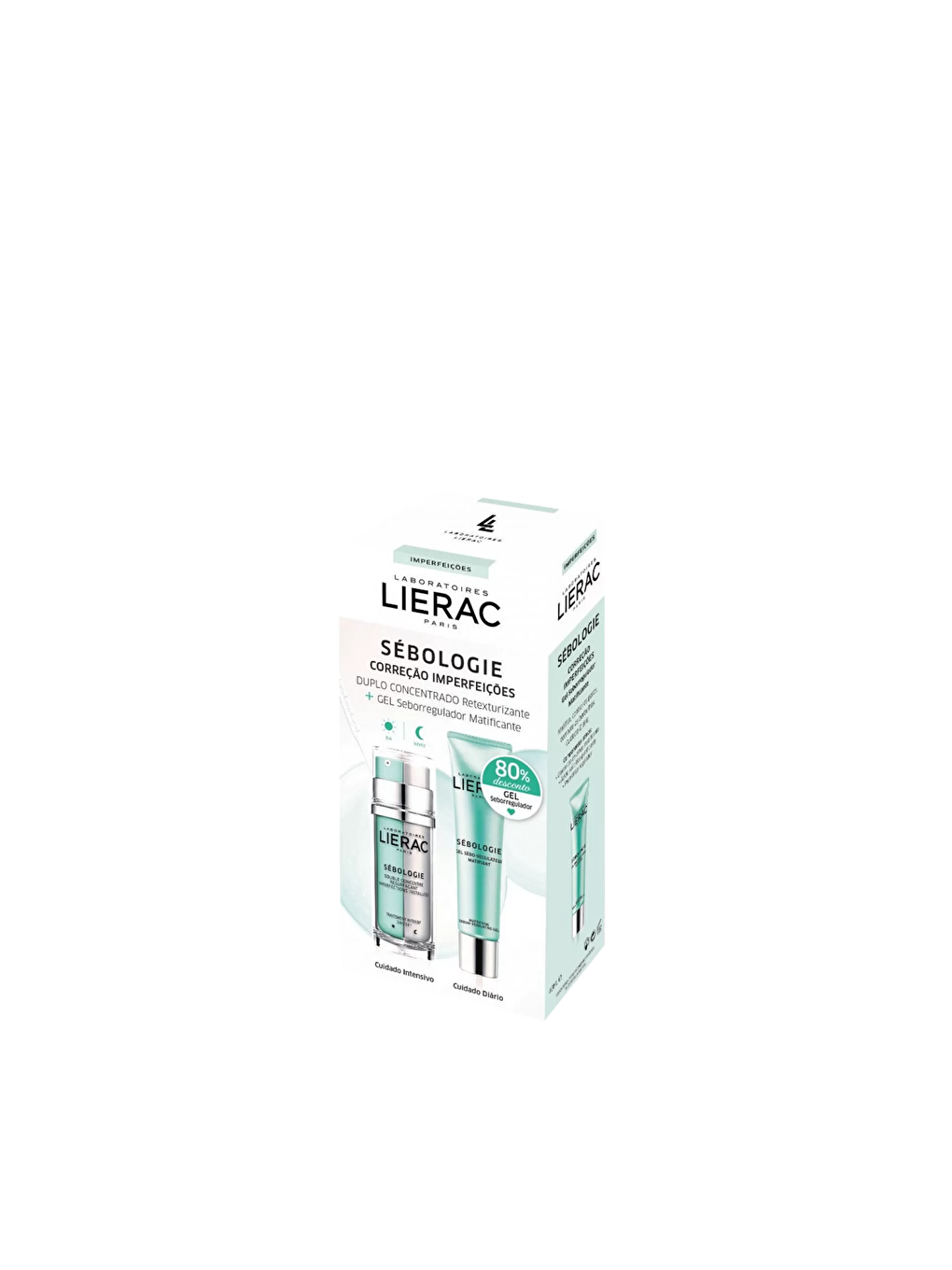 LIERAC Renksiz Sebologie Double Concentrate Krem 30 ml + Gel Set