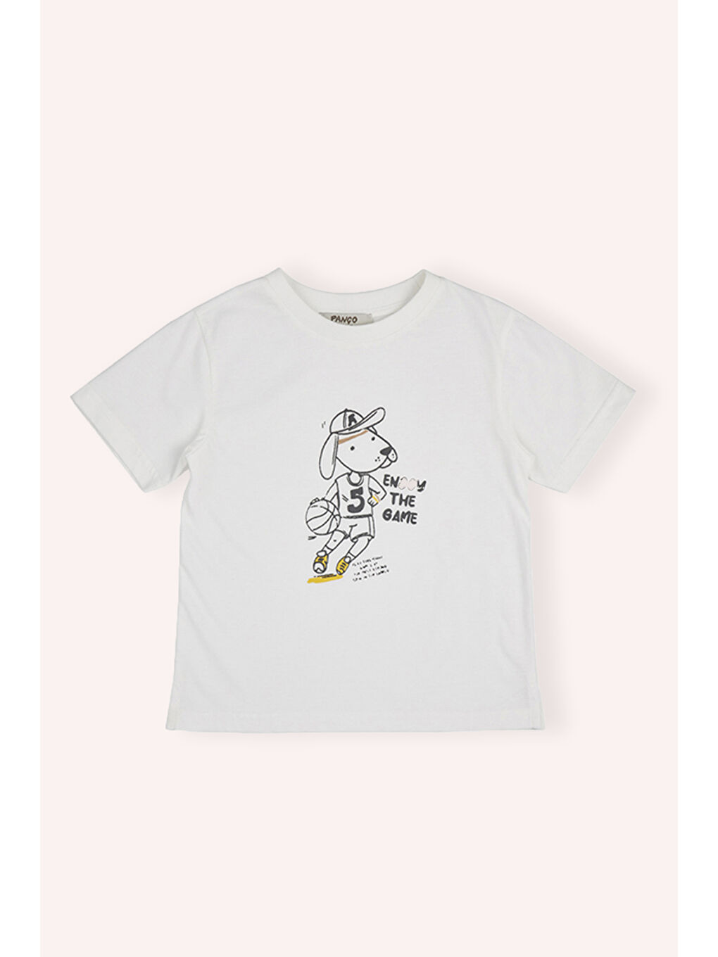 Erkek Çocuk Baskılı T-Shirt Ekru-1