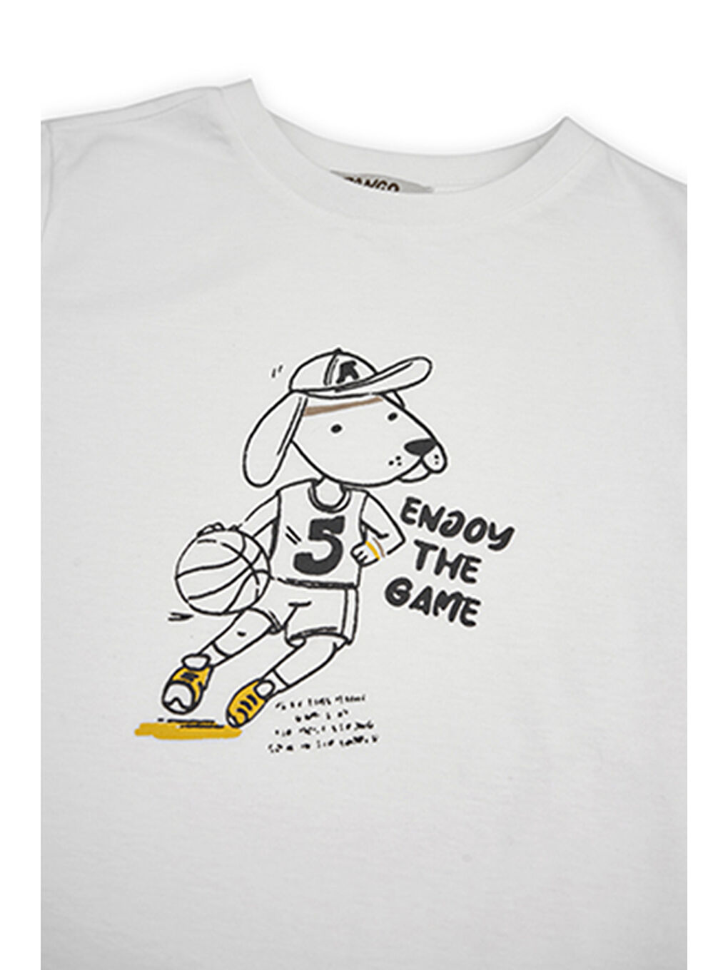 Erkek Çocuk Baskılı T-Shirt Ekru-5