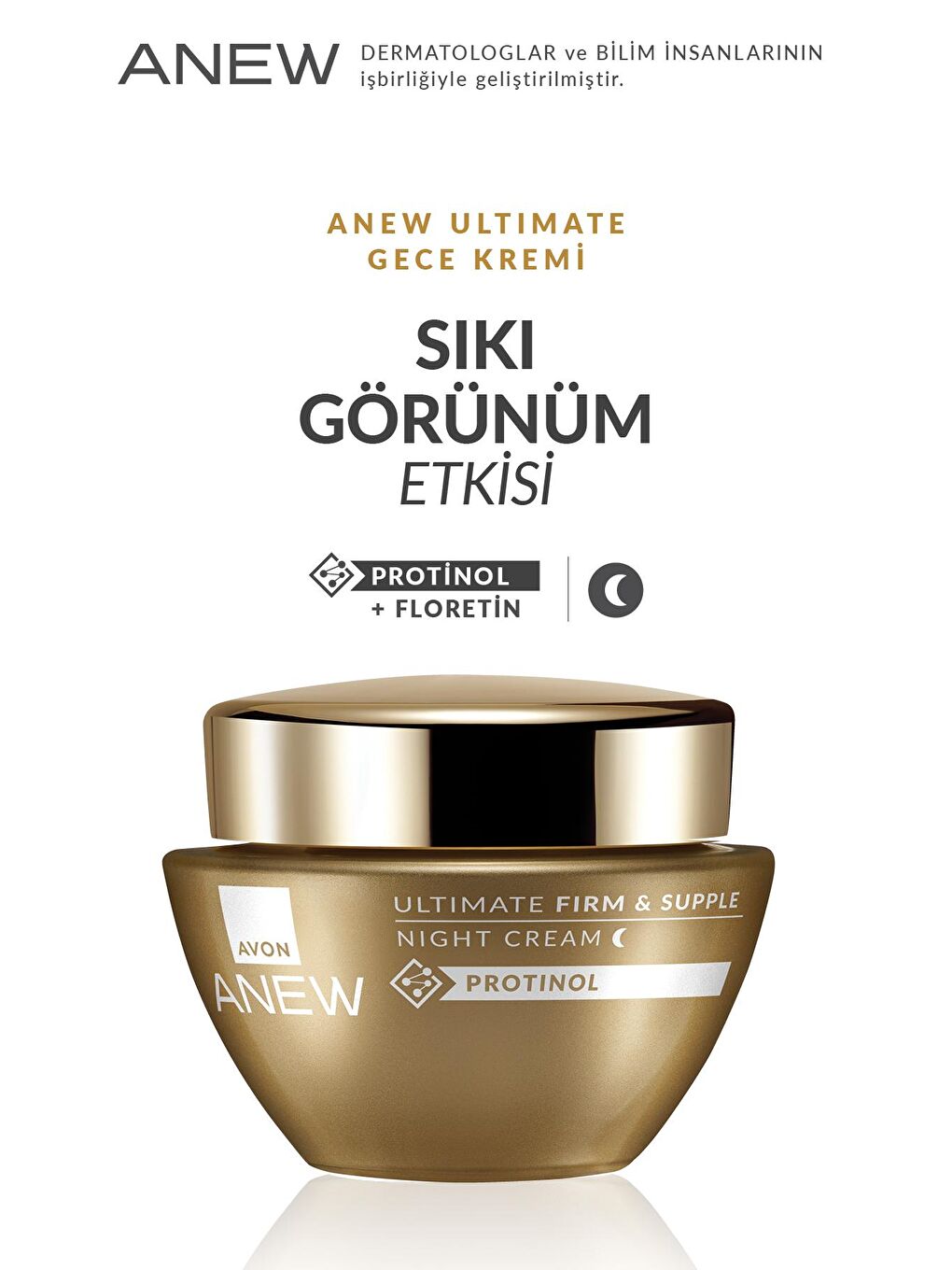 AVON Renksiz Anew Ultimate Firm & Supple Gece Kremi 50 Ml. - 1