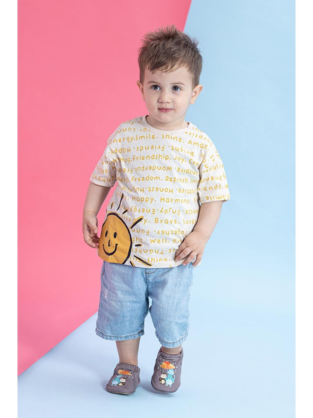 Umbrella Flower Hyper Sıcak Gri Barefoot Akıllı Patik-3