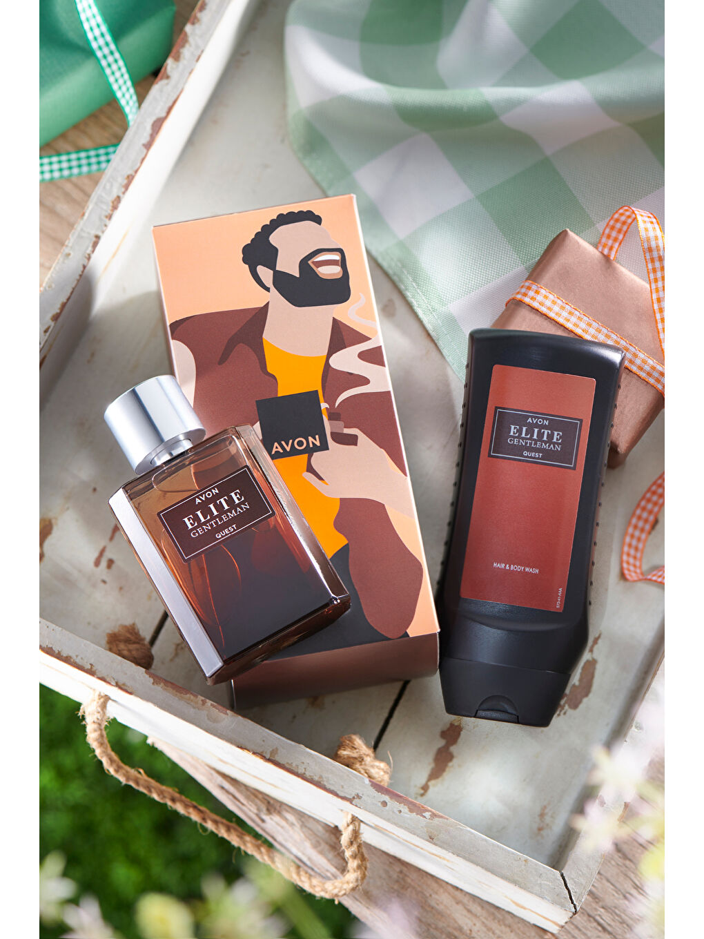 Elite Gentleman Quest Erkek Parfüm ve Şampuan Hediye Seti-2