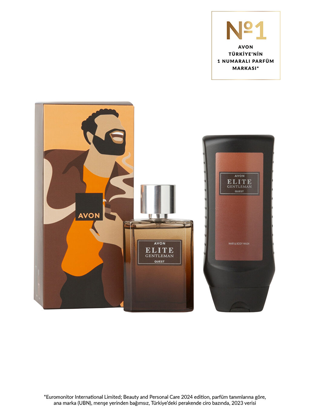 Elite Gentleman Quest Erkek Parfüm ve Şampuan Hediye Seti-3