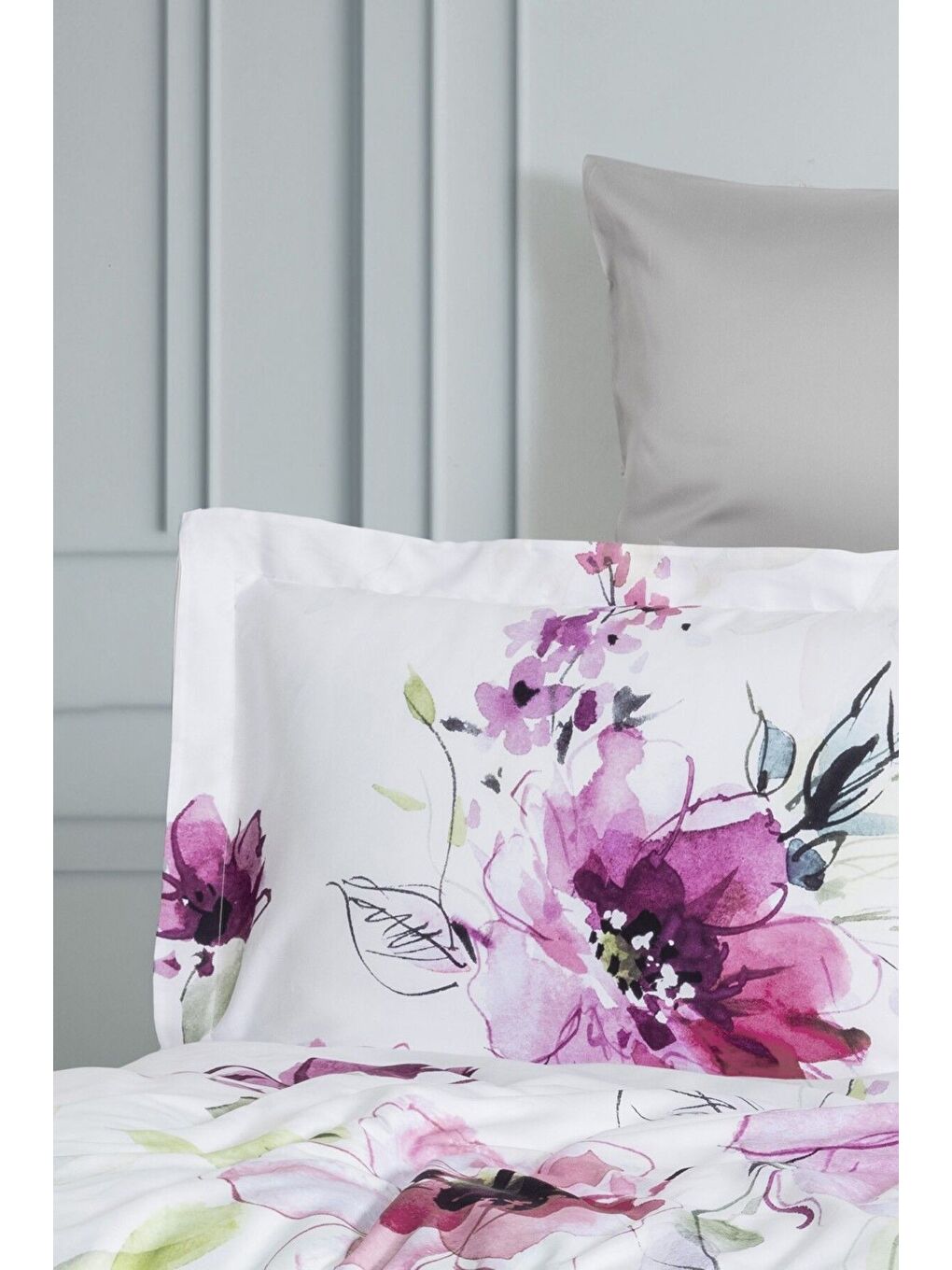 Gri Lyocell Çift Kişilik Nevresim Takımı Verona-2