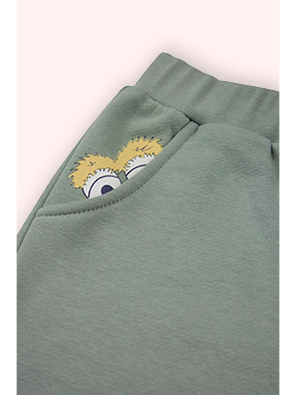 Erkek Çocuk Baskı Detaylı Eşofman Alt Yeşil-2