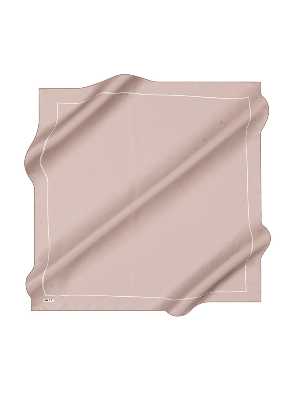 Pembe İpek Jakar Pudra Eşarp
