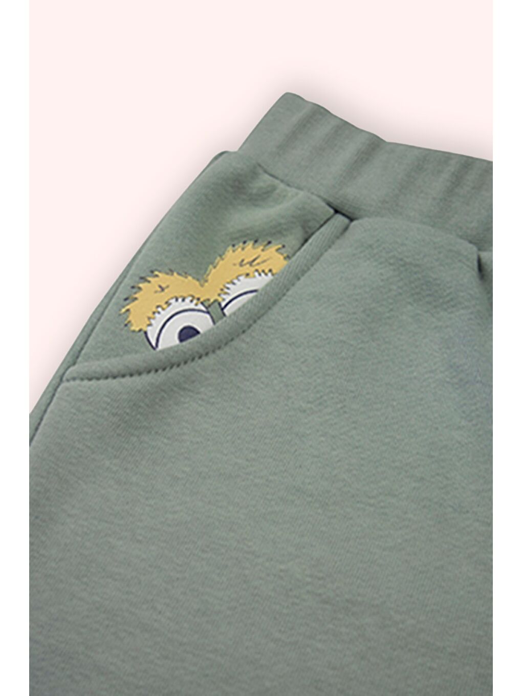 Erkek Çocuk Baskı Detaylı Eşofman Alt Yeşil-8