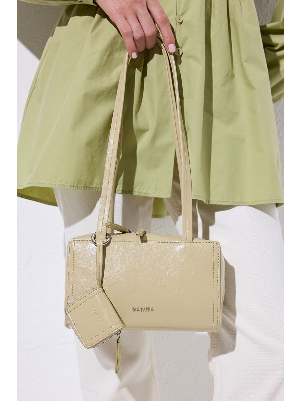 Bej Muse Omuz Çanta Sage-2