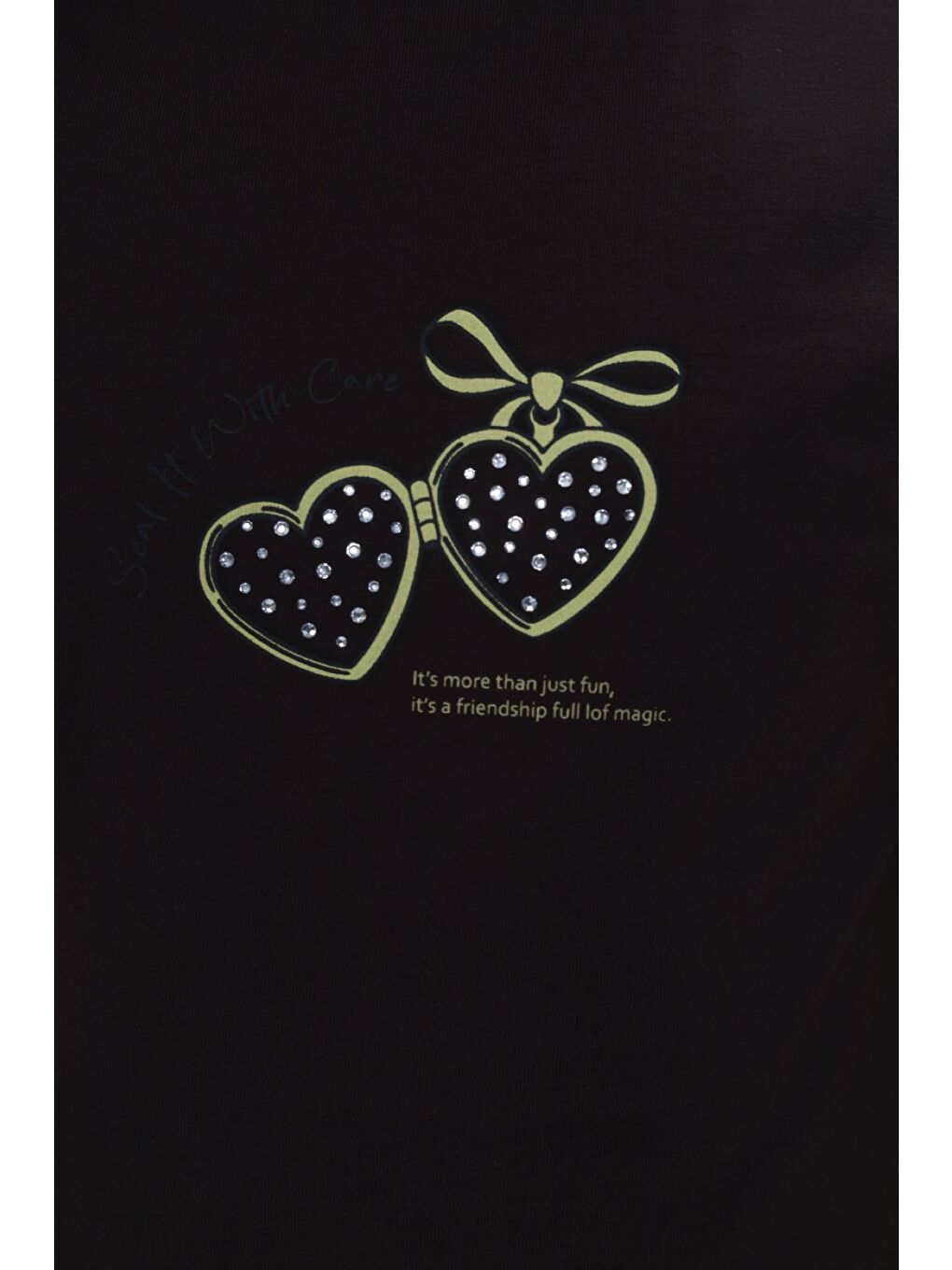 Kahverengi Kız Çocuk 2'li Takım Bisiklet Yaka Kısa Kollu Baskılı Tişört - Beli Lastikli Baskılı Şort Etek 24-6