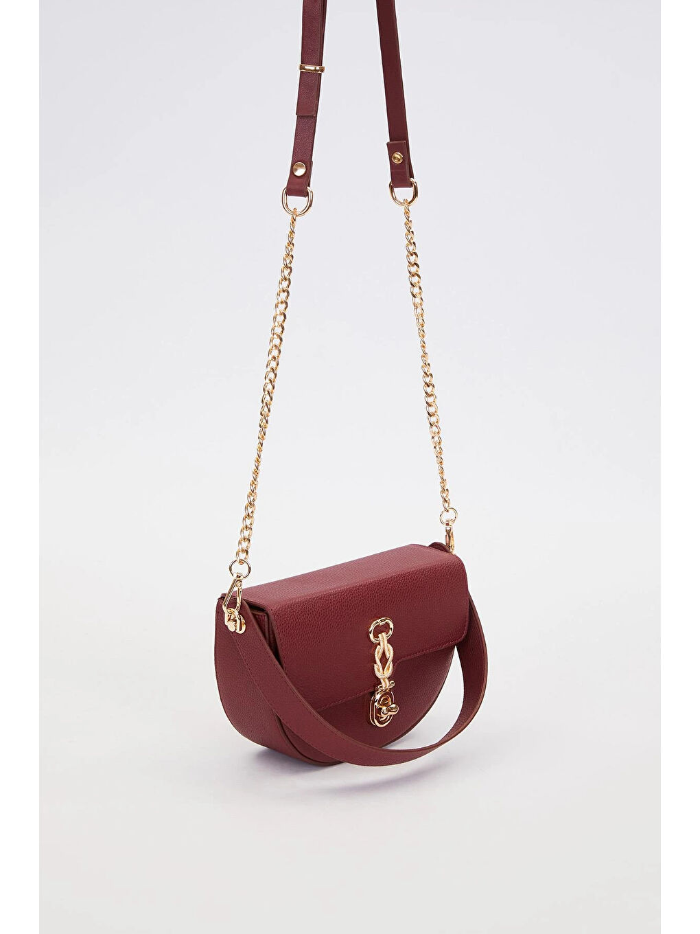 Bordo Kadın El ve Omuz Çantası 930930-1