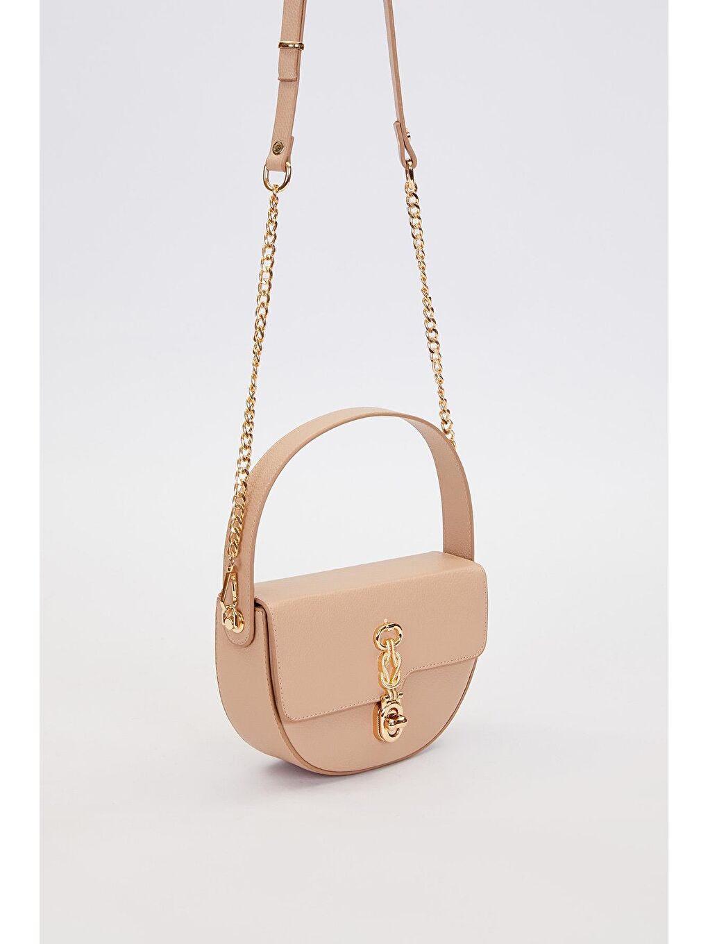 Bej Vizon Kadın El ve Omuz Çantası 930930-1