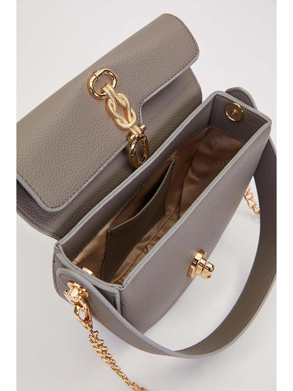 Gri Kadın El ve Omuz Çantası 930930-2