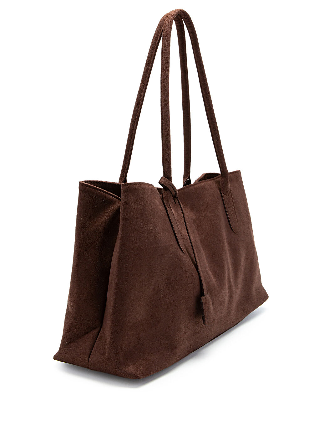 Kahverengi Süet Mıknatıs Kapama Diaz Kol Çanta Kahverenegi-1