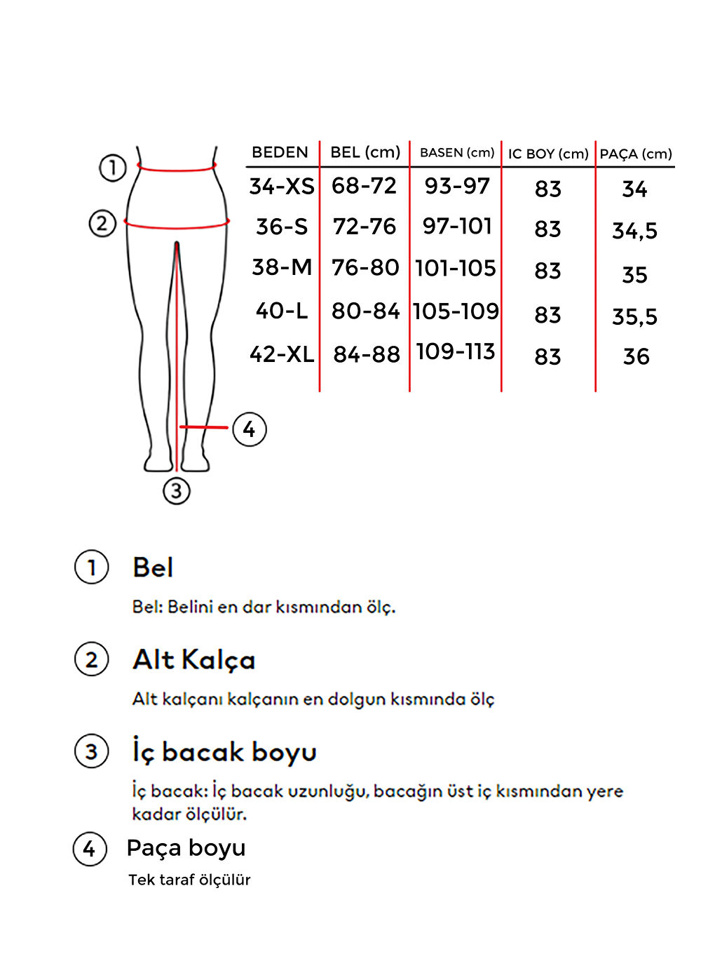 it's basic Kadın Siyah Beyaz Leopar Renk w426 Denim Kumaş Palazzo Fit Orta Bel Denim - 3