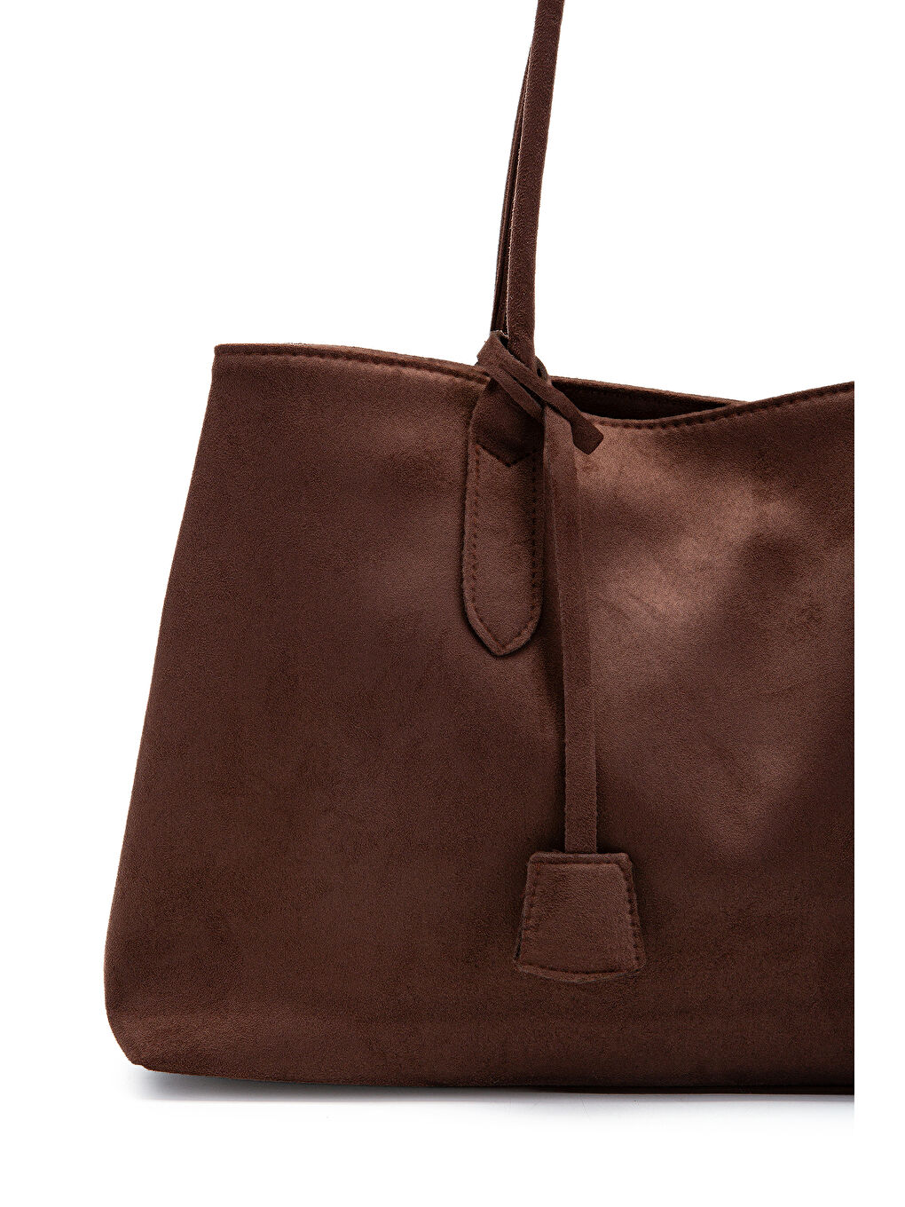 Kahverengi Süet Mıknatıs Kapama Diaz Kol Çanta Kahverenegi-2