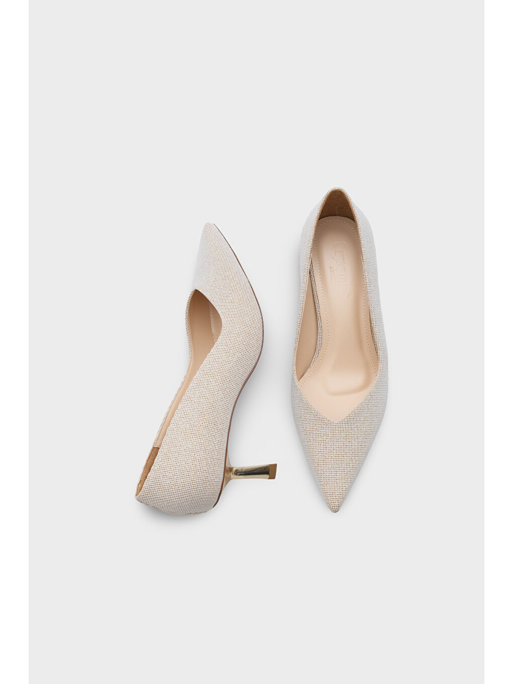 Sarı Malinda Orta Topuklu Metal Topuklu Kadın Stiletto-4