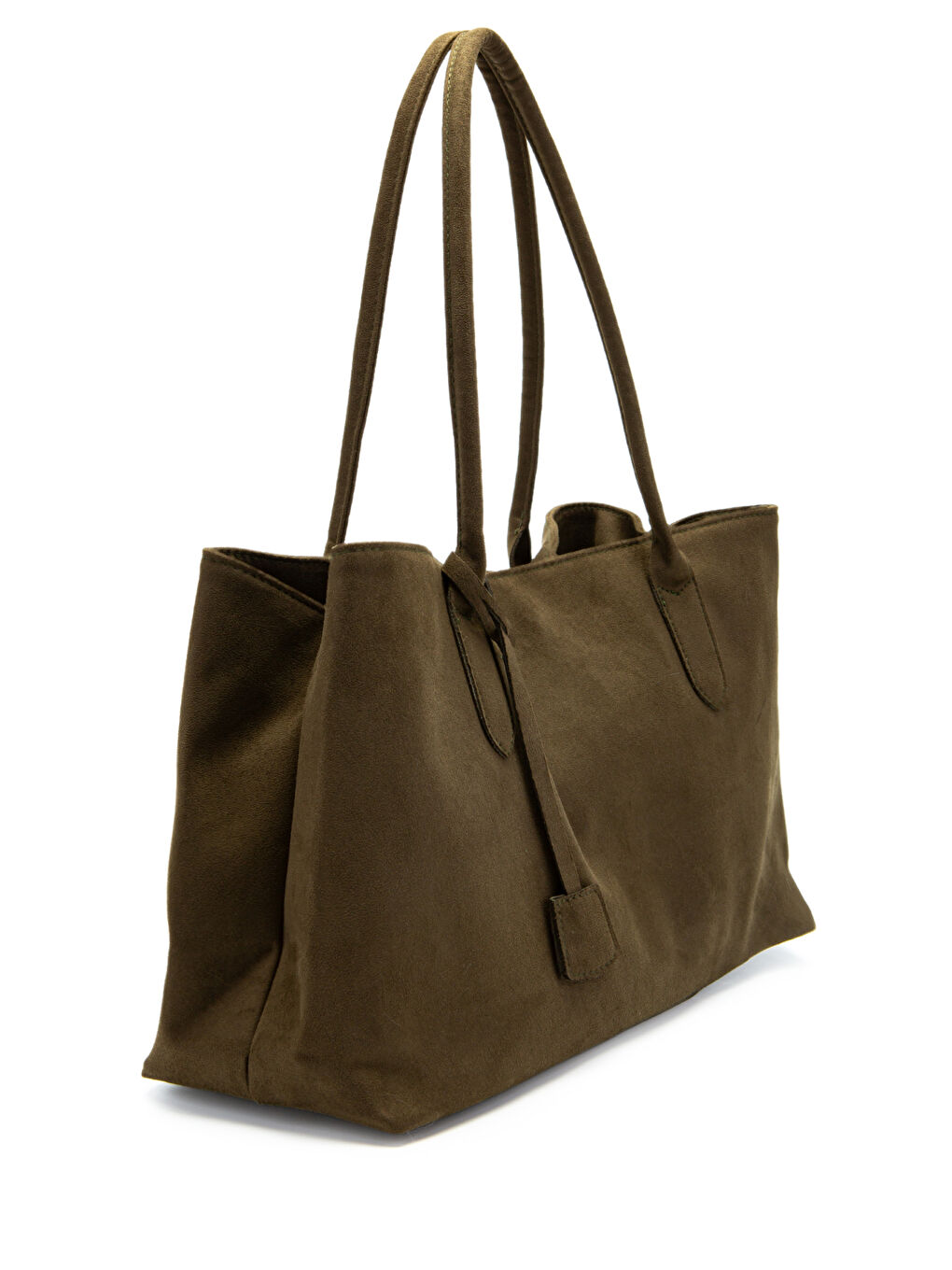 Süet Mıknatıs Kapama Diaz Kol Çanta Haki-2