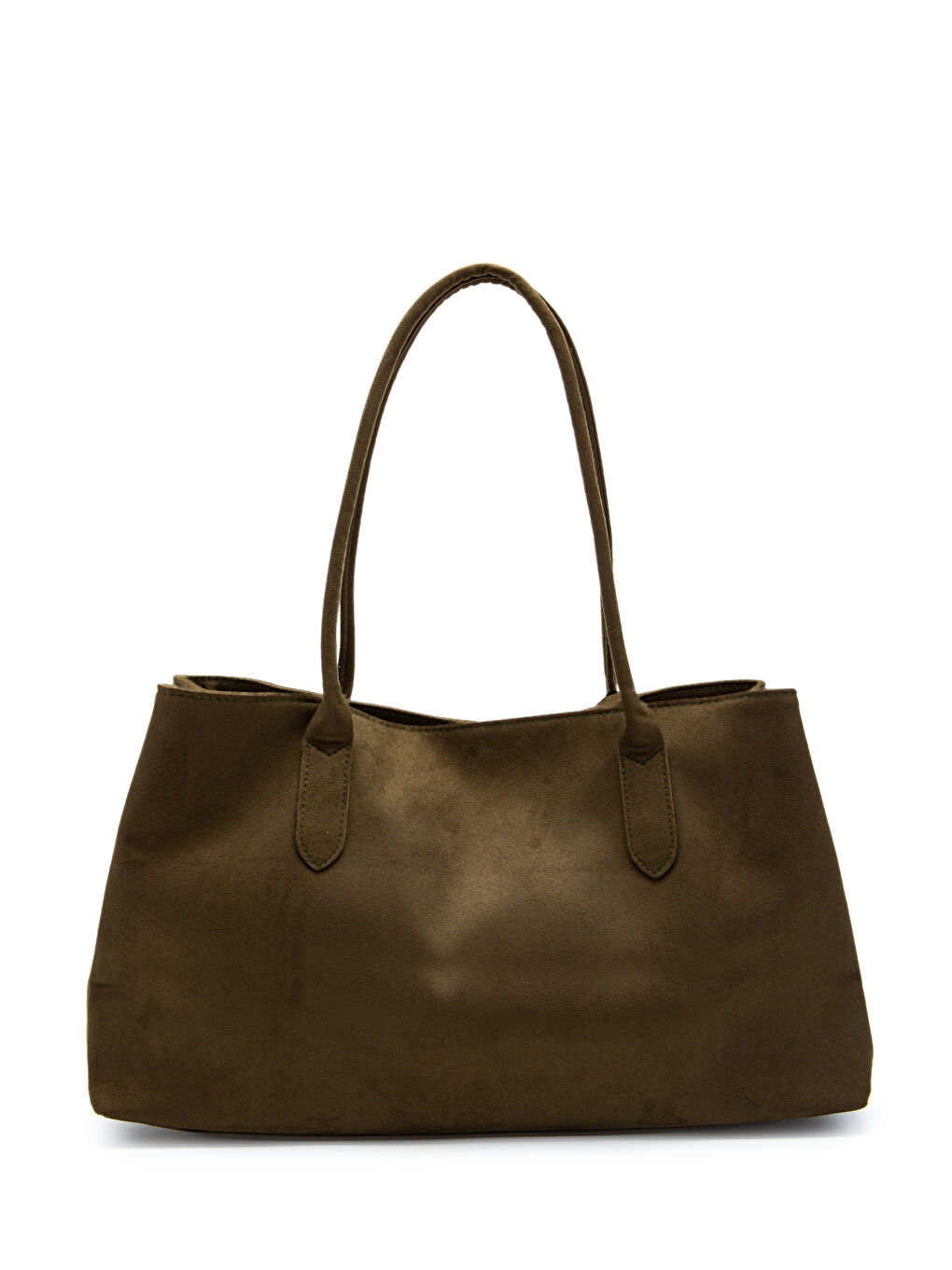 Süet Mıknatıs Kapama Diaz Kol Çanta Haki-3