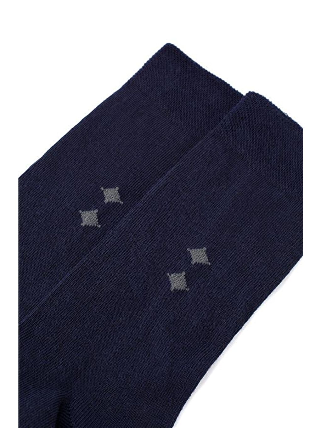 Lacivert Düz Çorap-2