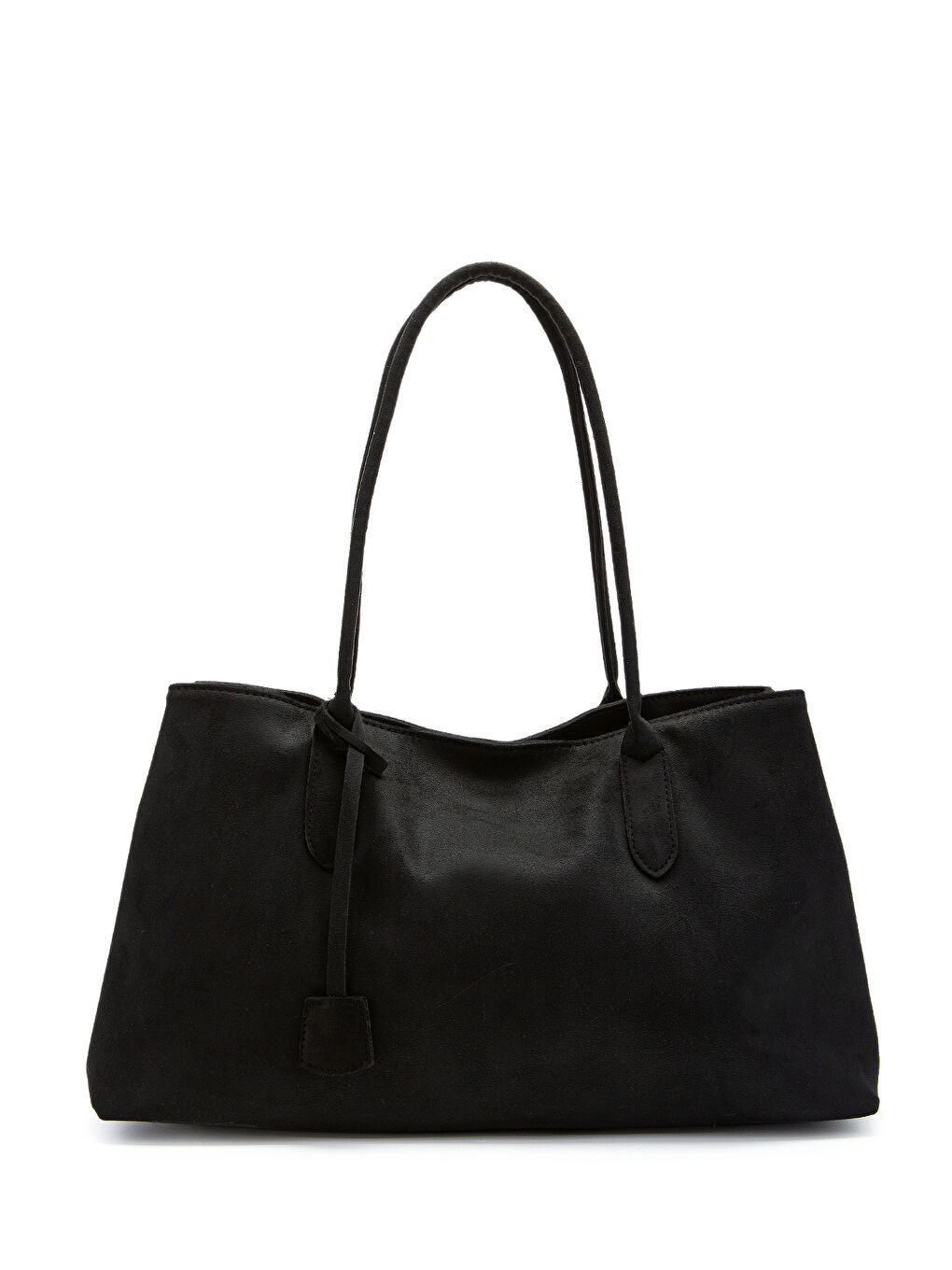 Süet Mıknatıs Kapama Diaz Kol Çanta Siyah