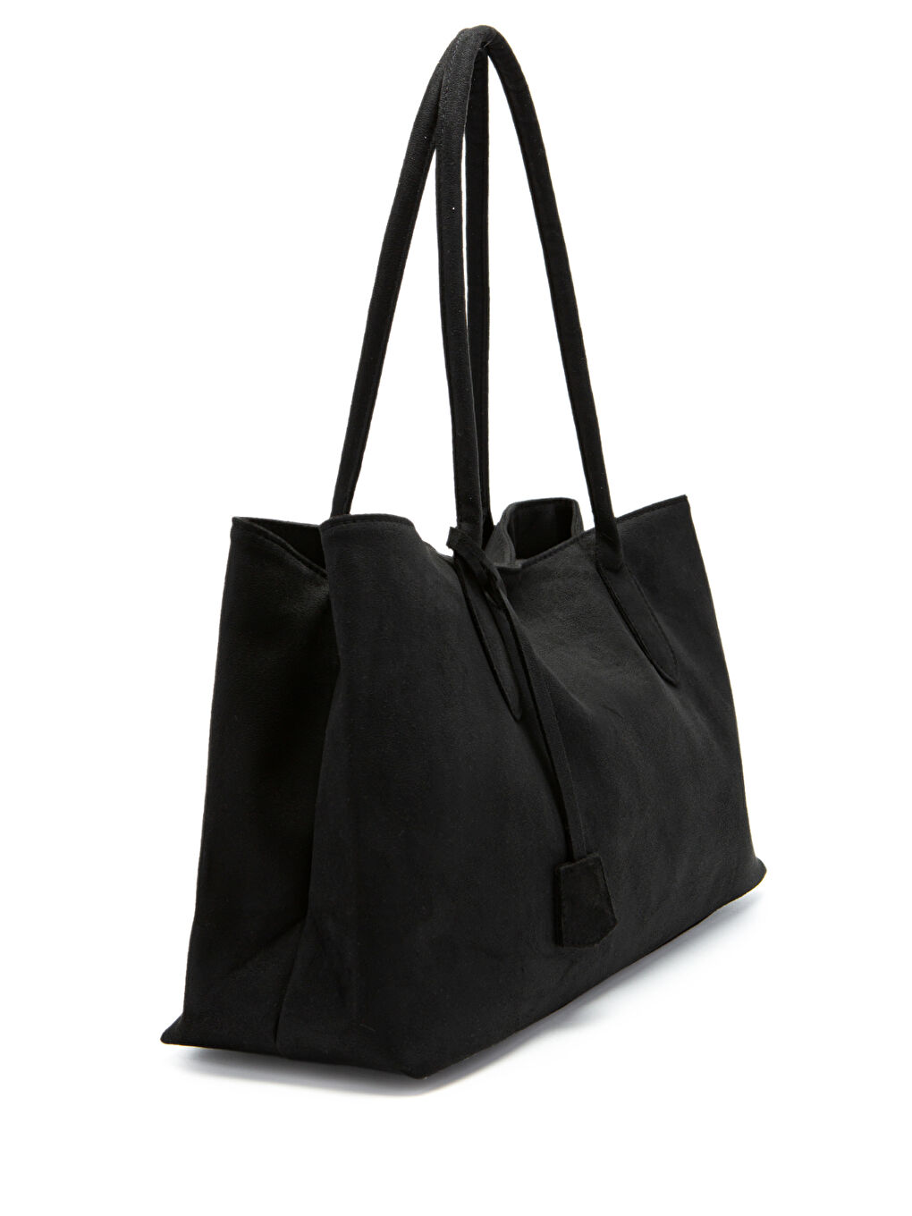 Süet Mıknatıs Kapama Diaz Kol Çanta Siyah-2