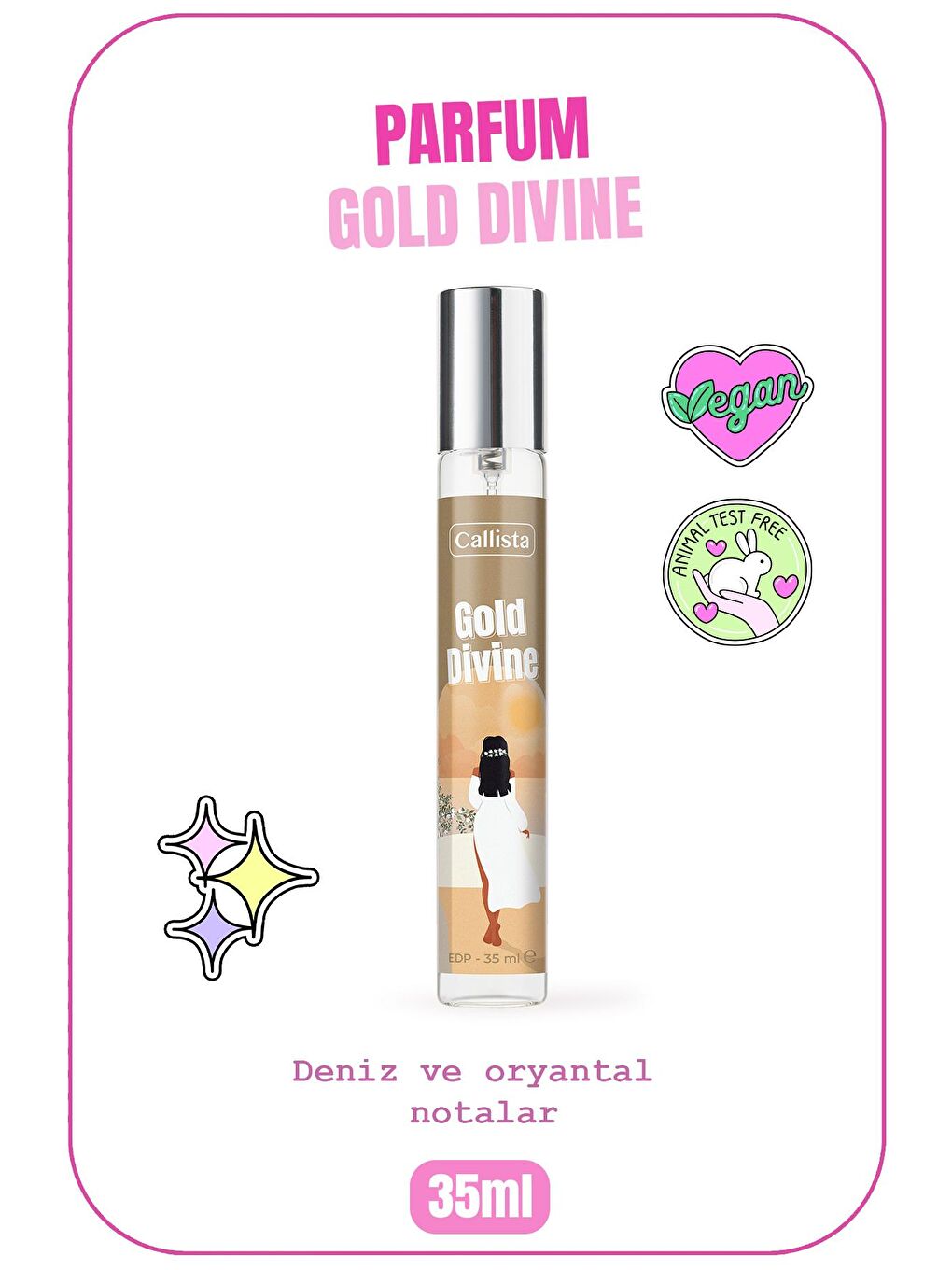 Callista Renksiz Gold Divine EDP 35 ml Kadın Parfüm