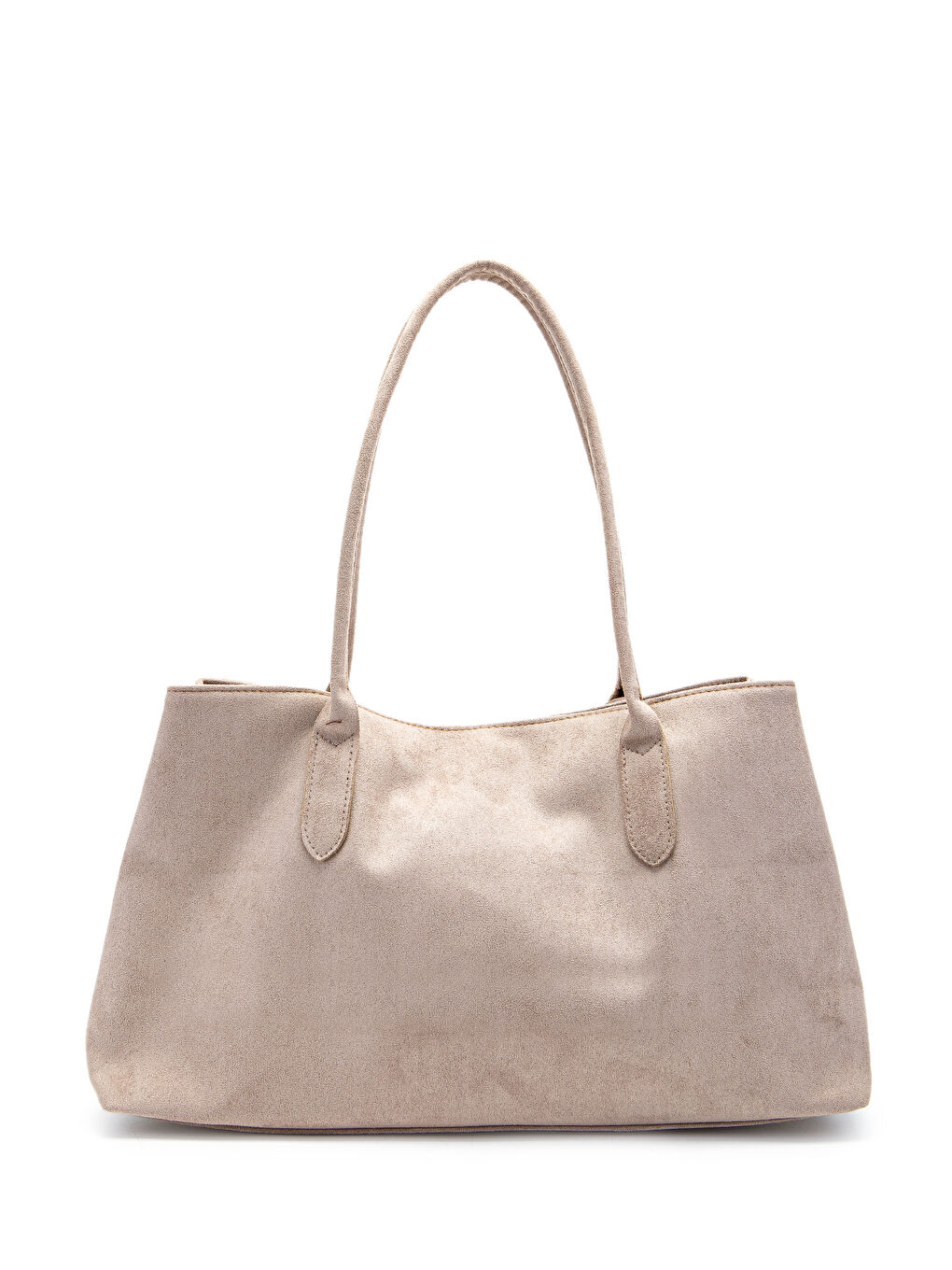 Süet Mıknatıs Kapama Diaz Kol Çanta Bej-3