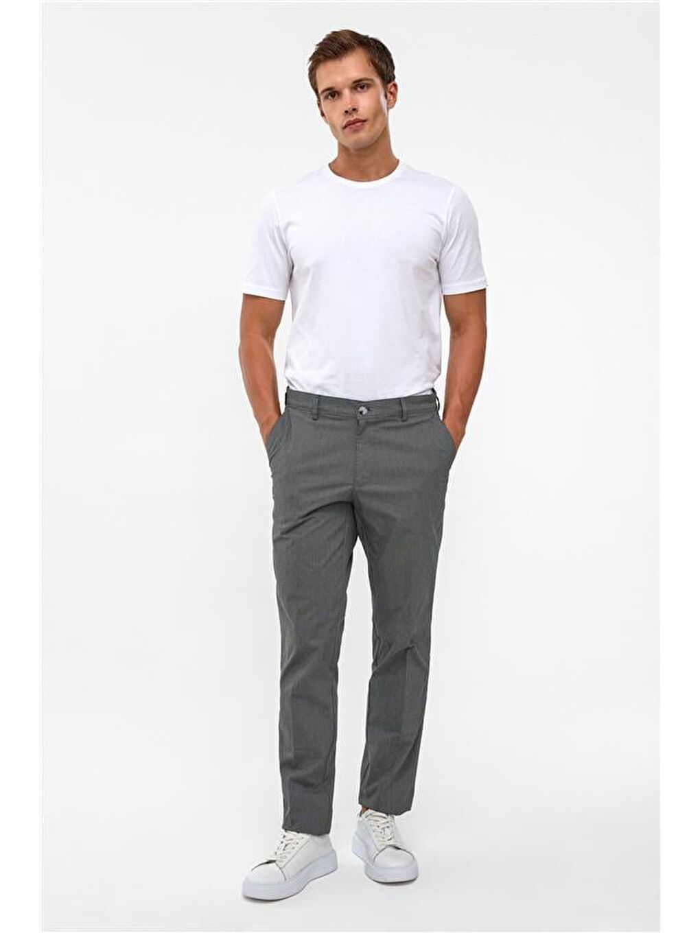 Siyah Regular Armürlü Pantolon