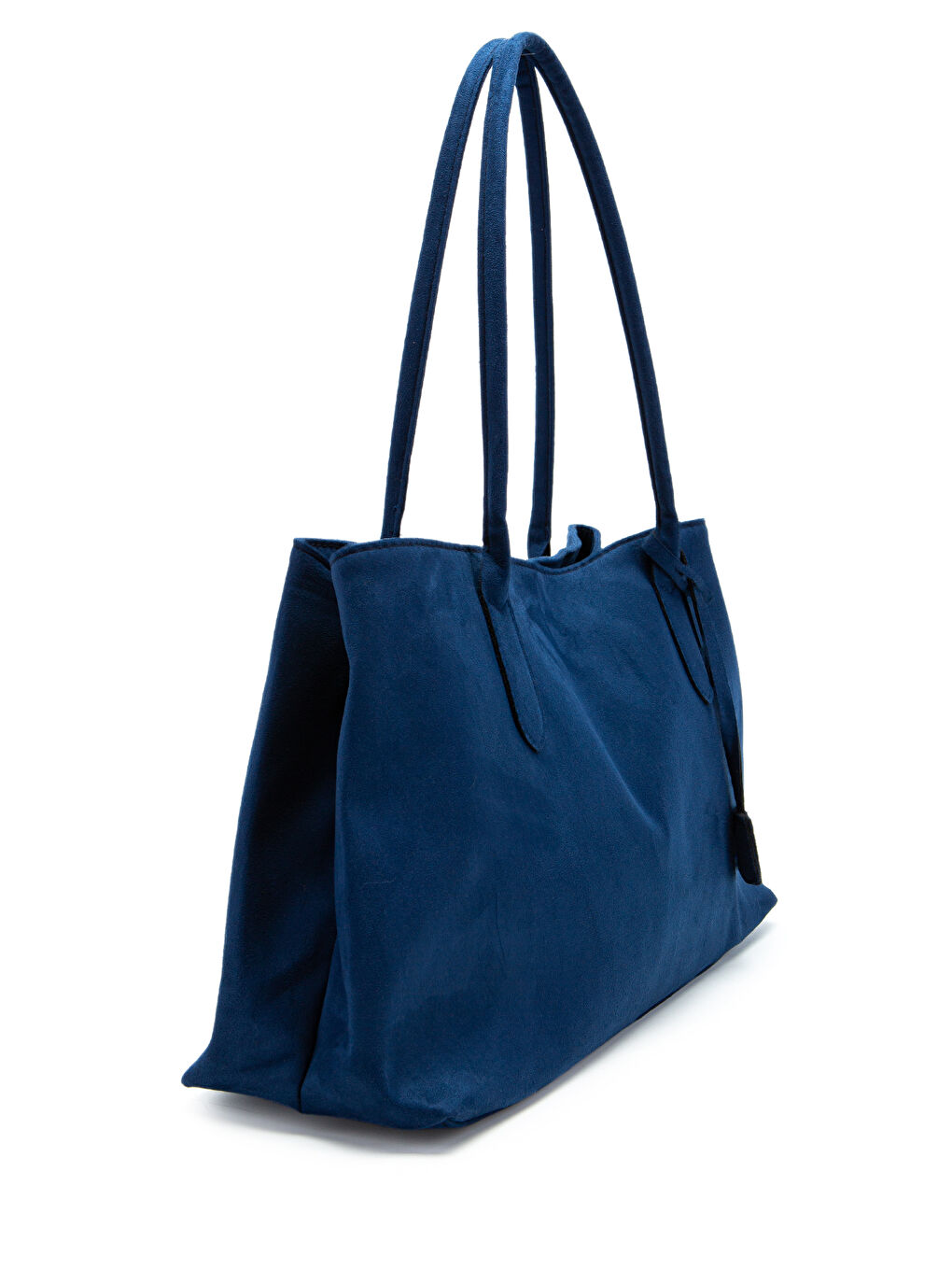 Süet Mıknatıs Kapama Diaz Kol Çanta Lacivert-2