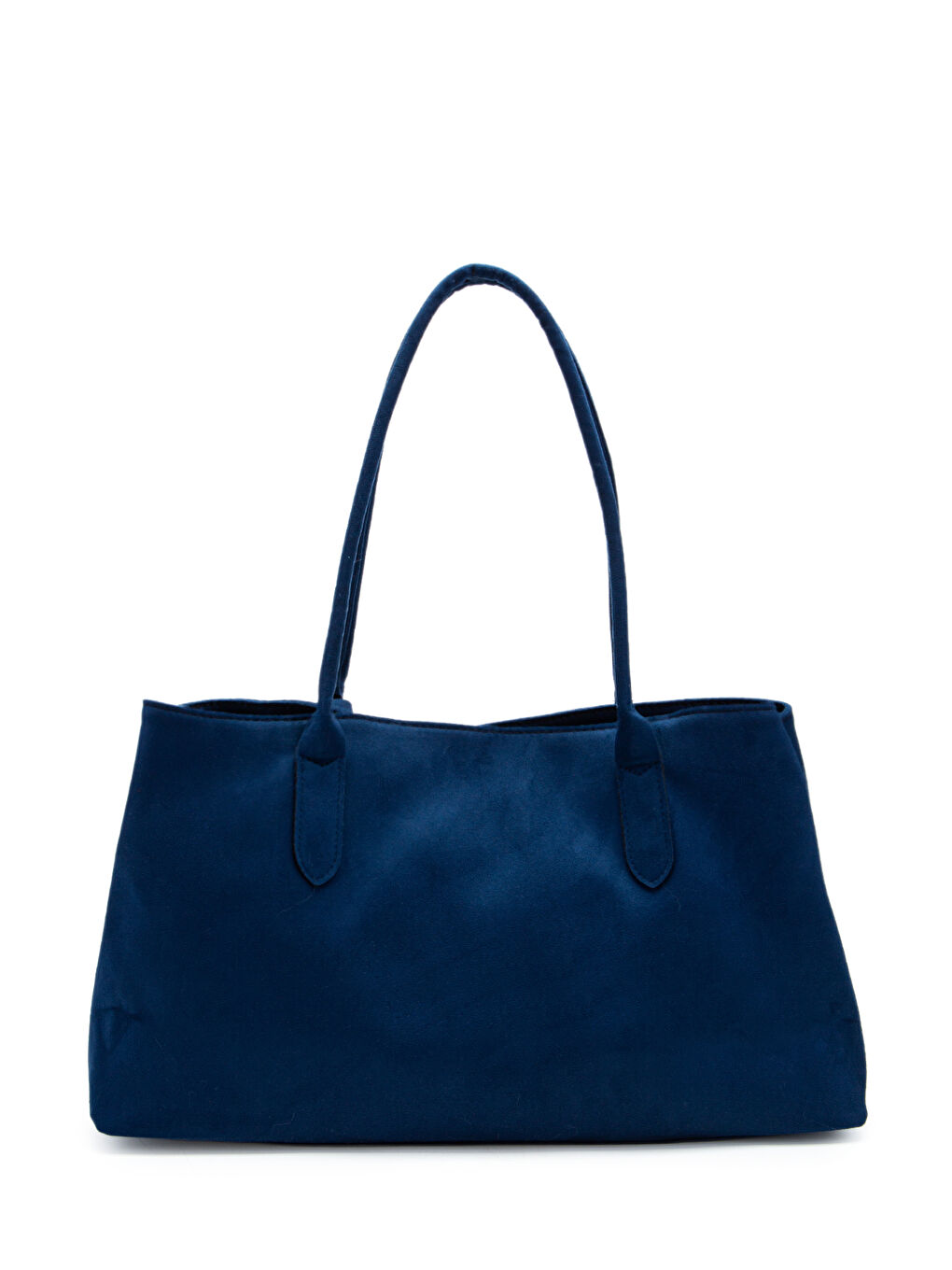 Süet Mıknatıs Kapama Diaz Kol Çanta Lacivert-3