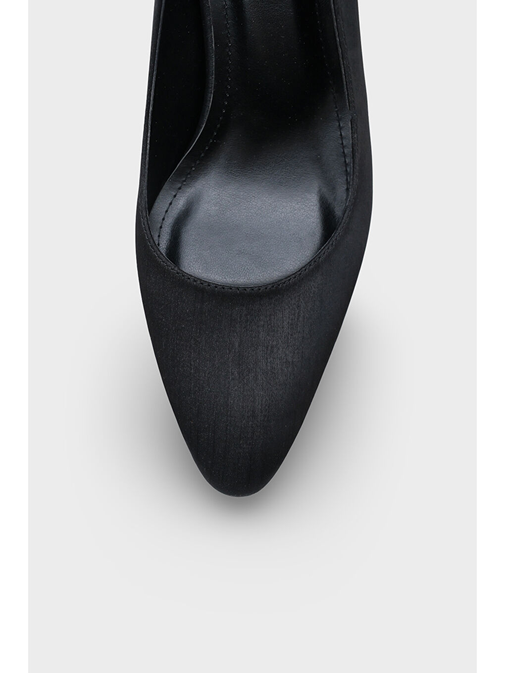 Siyah Malinde Saten Kadın Stiletto-2