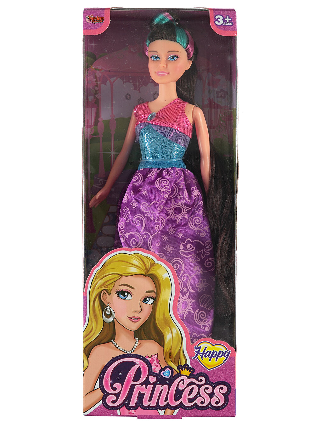 Manken Bebek 29Cm Mor-Mavi