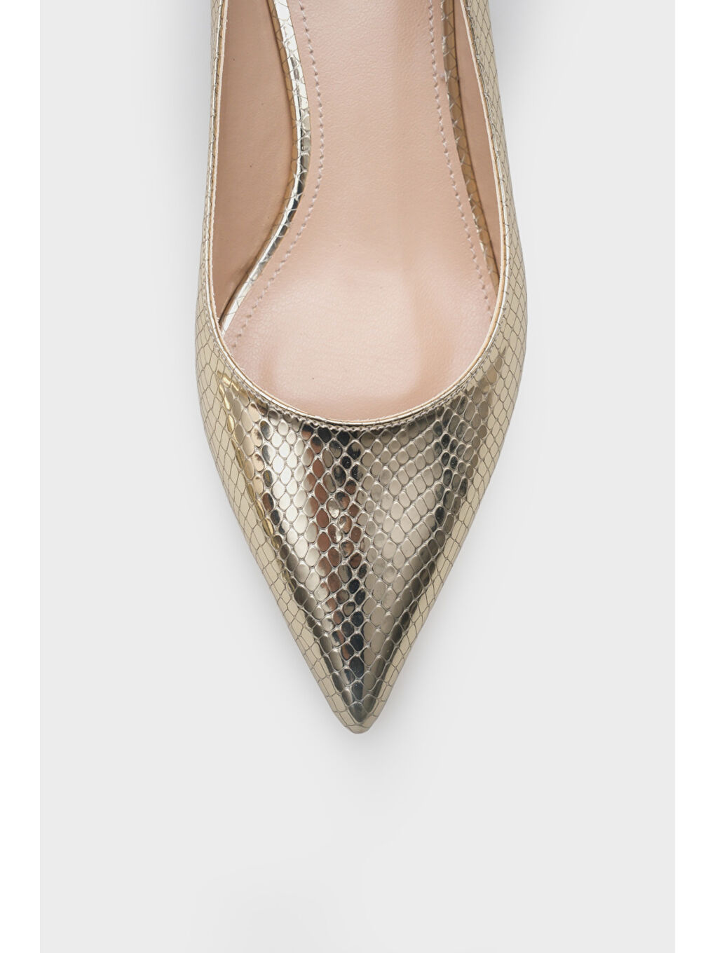 Sarı Arlana Orta Topuklu Stiletto-2