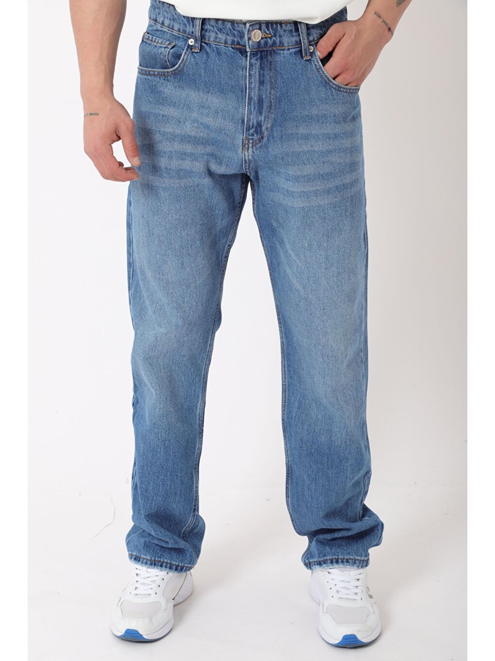 Mavi Rahat Baggy %100 Pamuk Jean Pantolon MM_0405