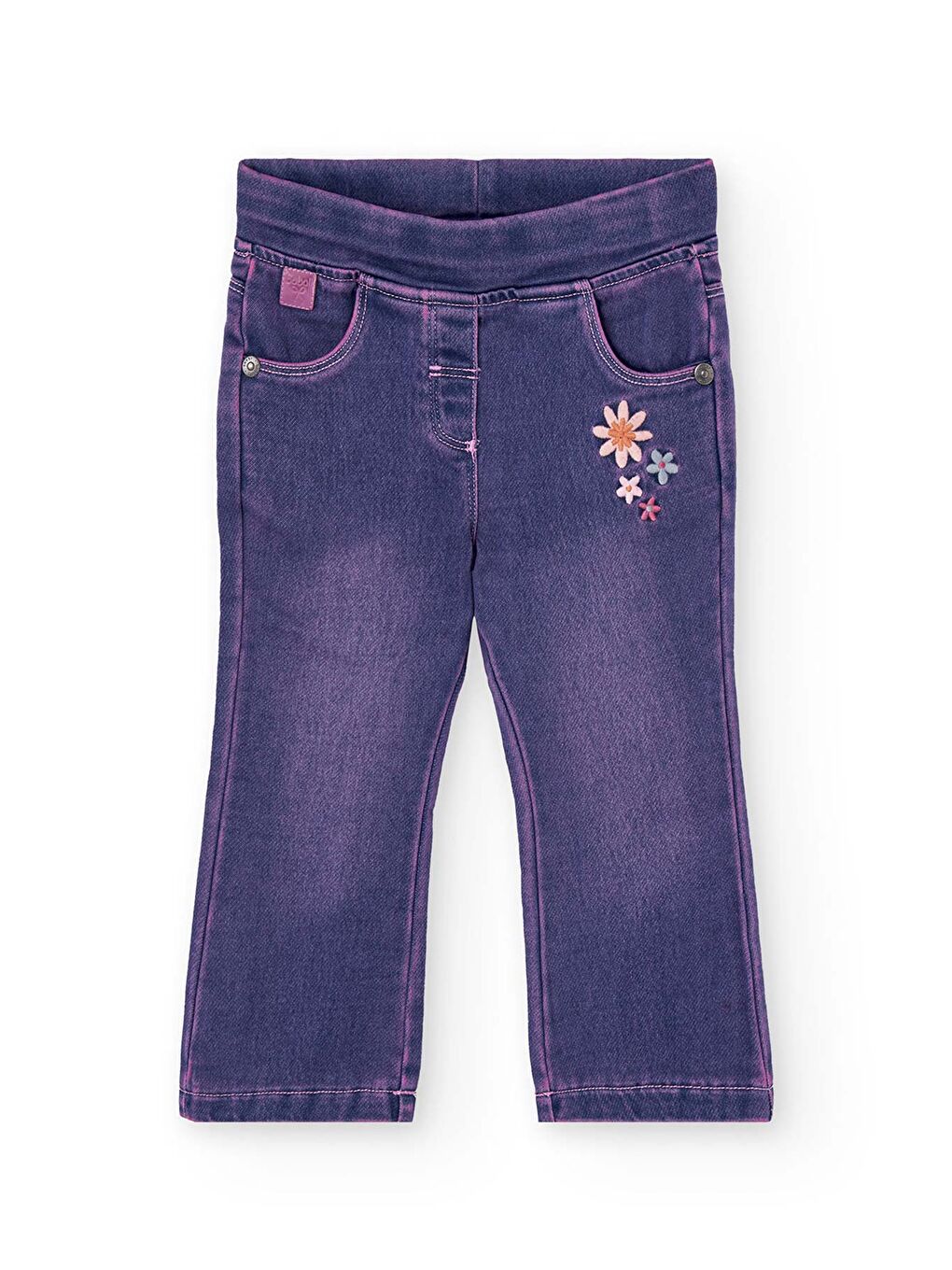 Lacivert Kız Çocuk Denim Pantolon-1