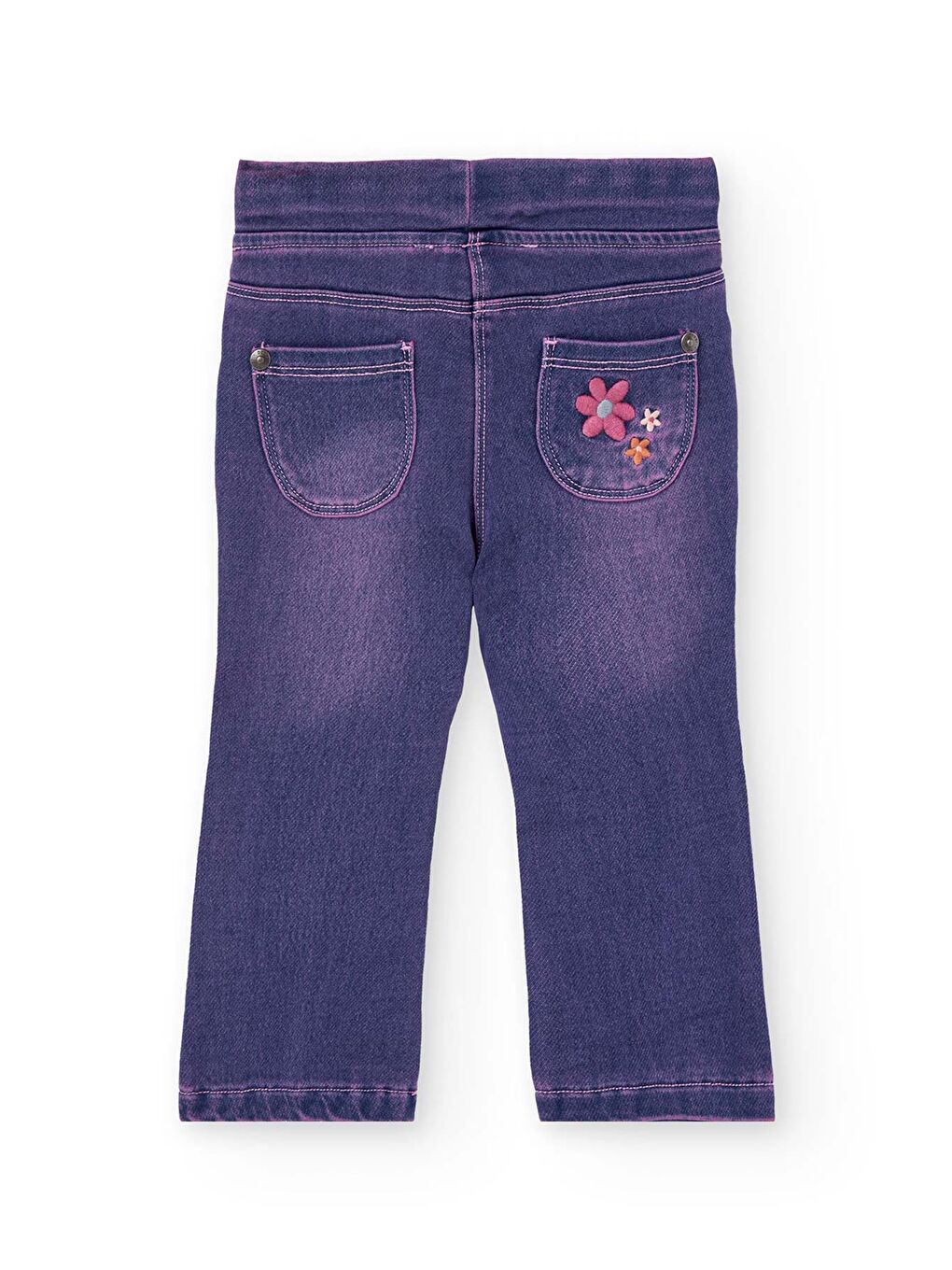 Lacivert Kız Çocuk Denim Pantolon-2