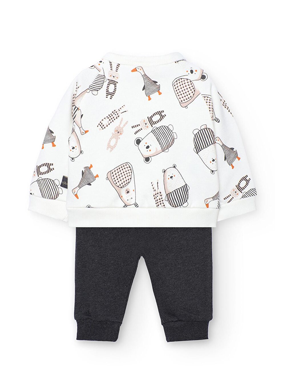 Karışık Erkek Bebek Hayvanlar Baskılı Takım-1