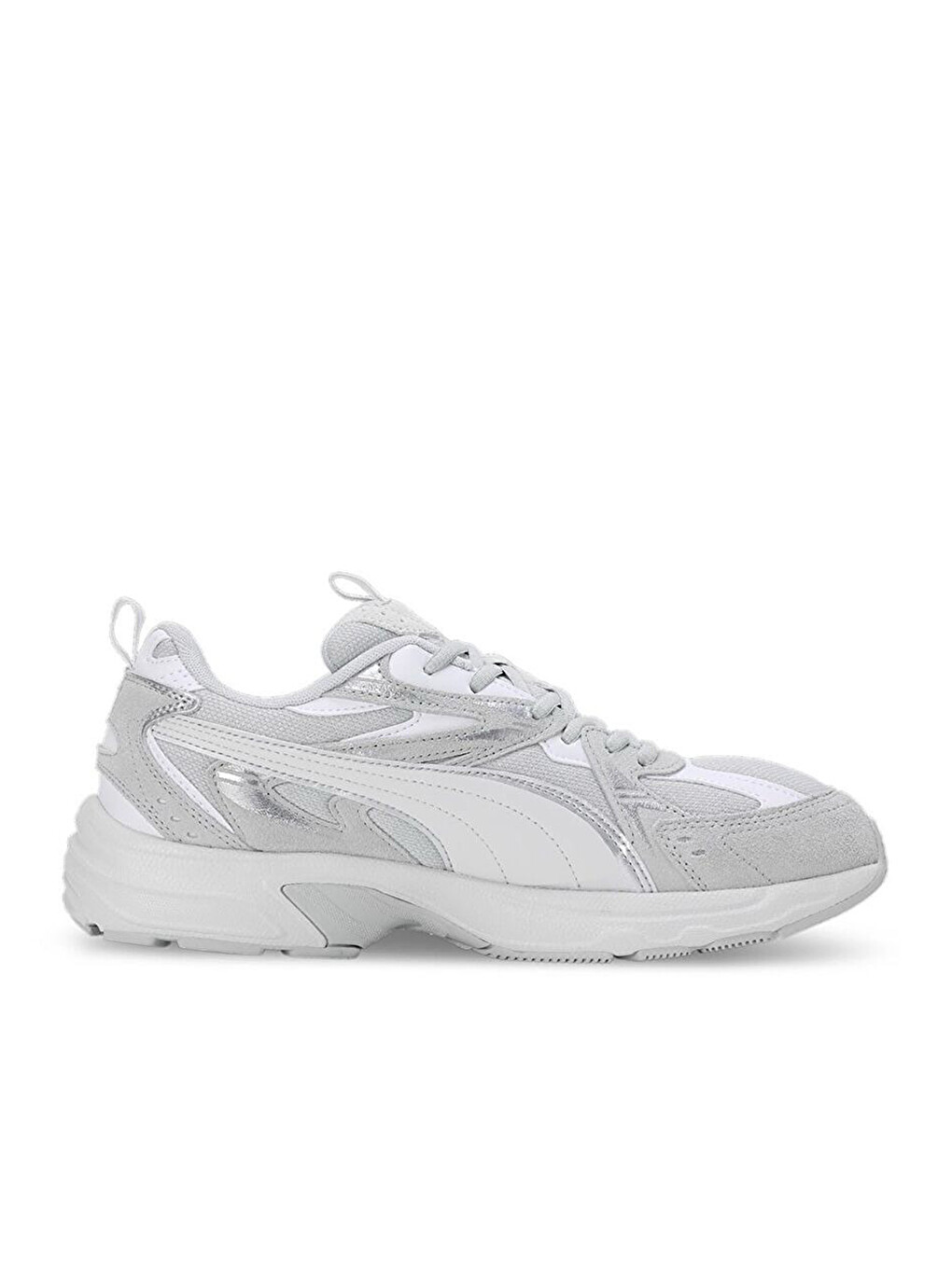 Milenio Tech Suede Gri Spor Ayakkabı-1