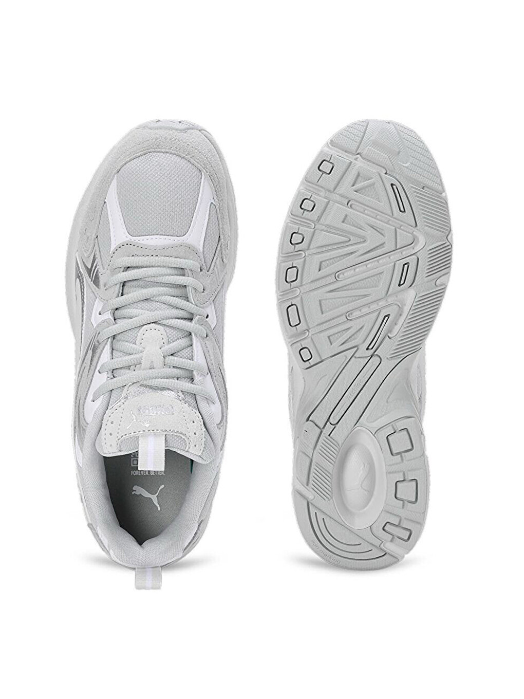 Milenio Tech Suede Gri Spor Ayakkabı-2