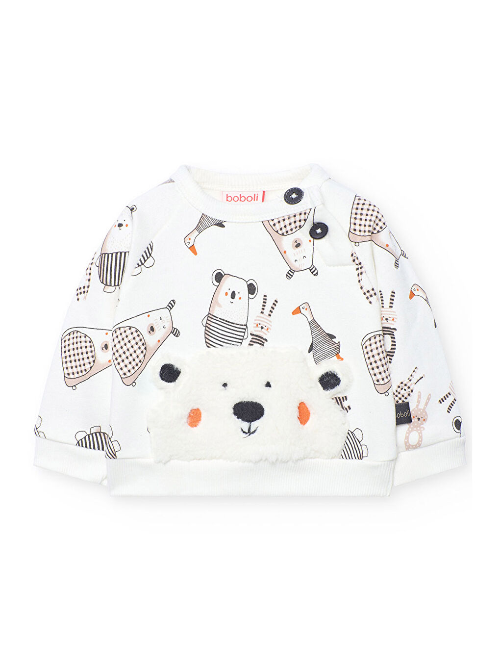 Karışık Erkek Bebek Hayvanlar Baskılı Takım-2