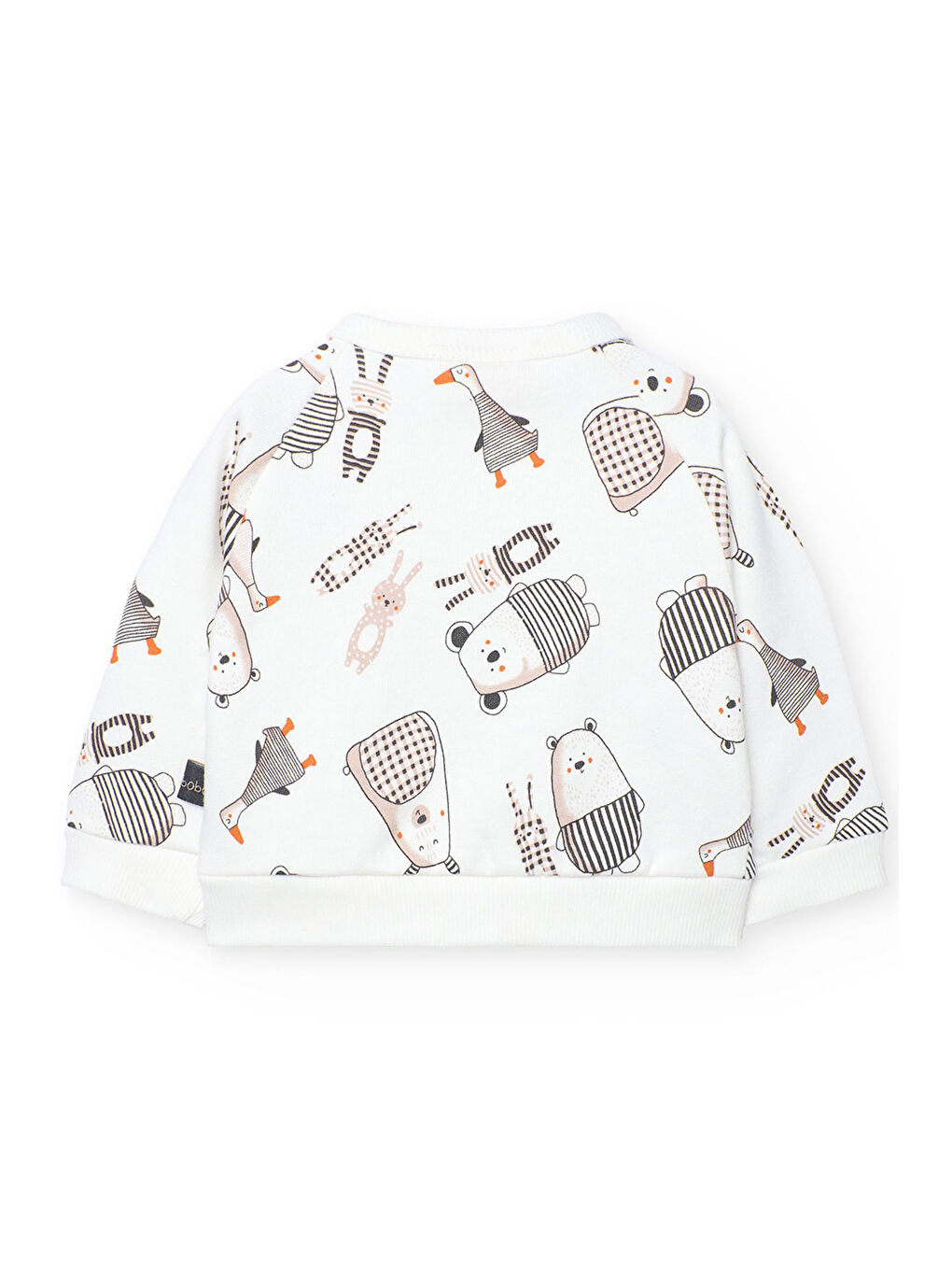 Karışık Erkek Bebek Hayvanlar Baskılı Takım-4