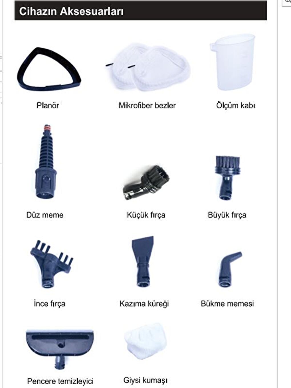 Beyaz BE-3430 10 in 1 Çok Fonksiyonlu Buharlı Temizlik Makinesi-1