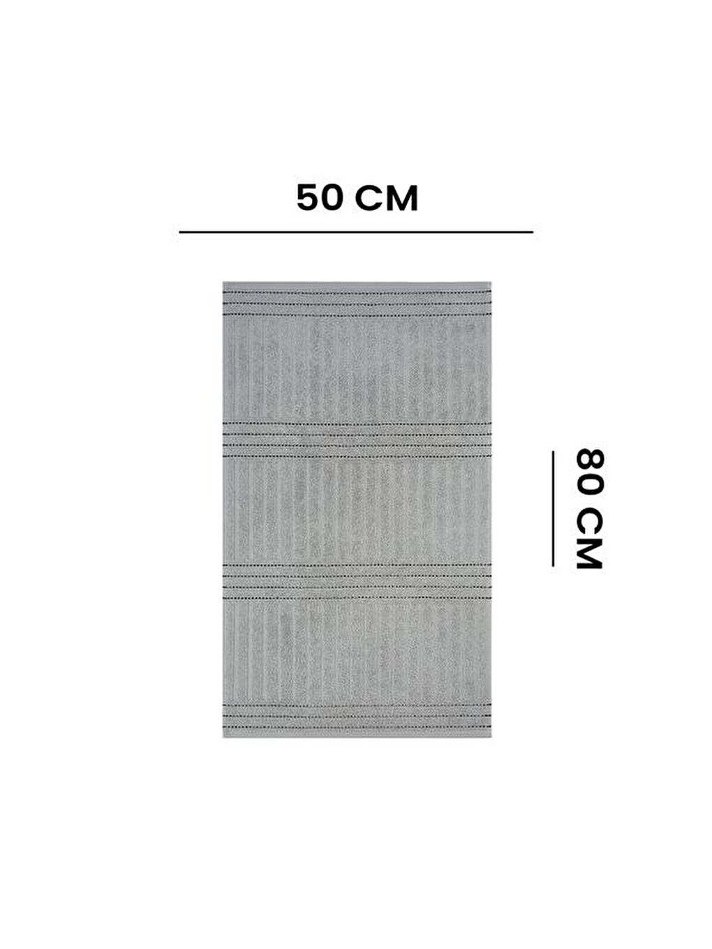 Noir Yüz Havlusu N3 - Gri - 50x80 cm-4