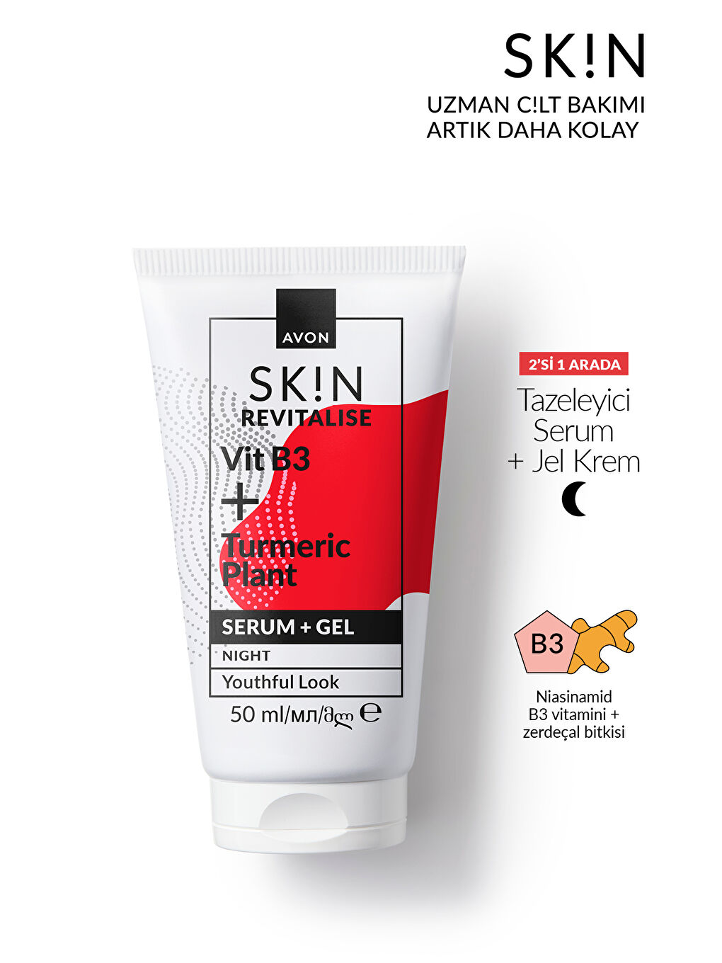 SK!N Tazeleyici Serum + Jel Krem 50 Ml.-1