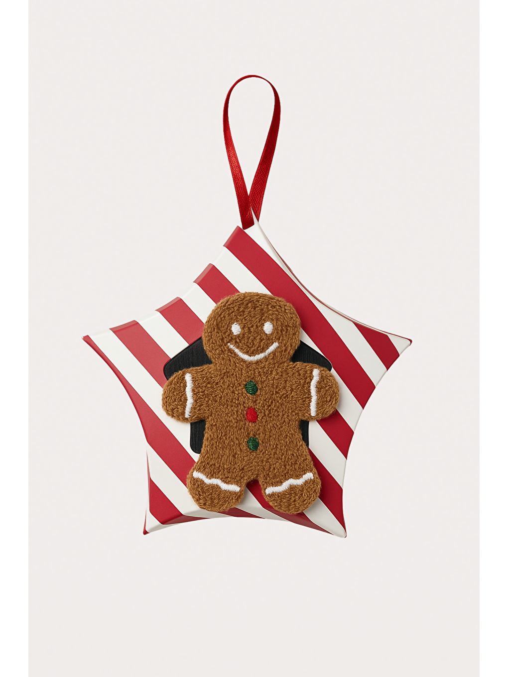 Yeşil Çocuk Ginger Breadman Kutulu Yılbaşı Soket Çorap-1